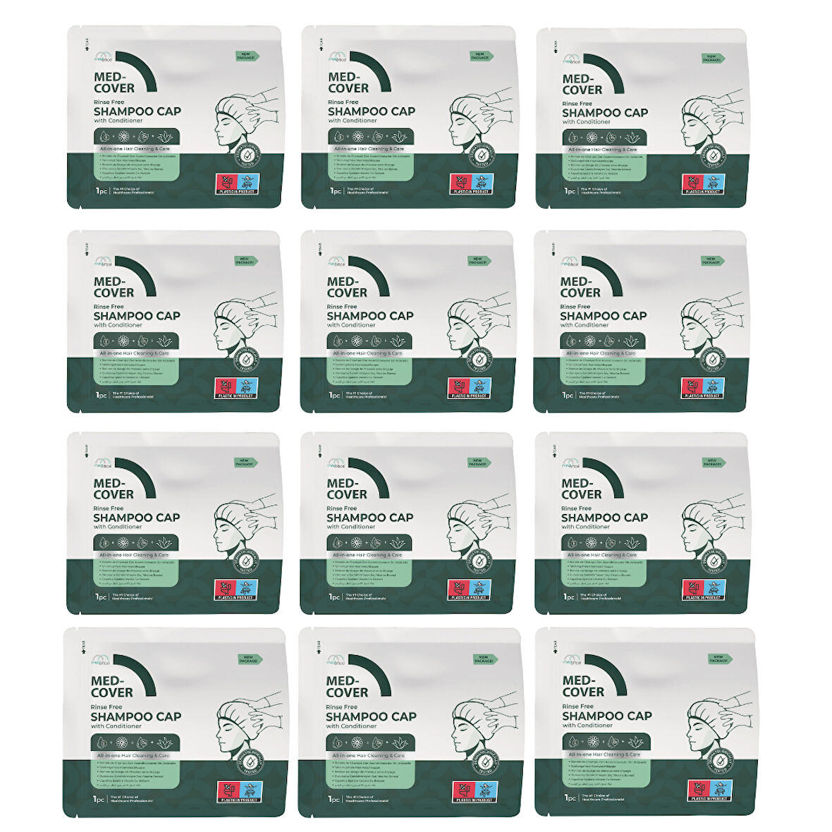 Med-Cover ShampooCap Saç Yıkama Bonesi x 12 adet