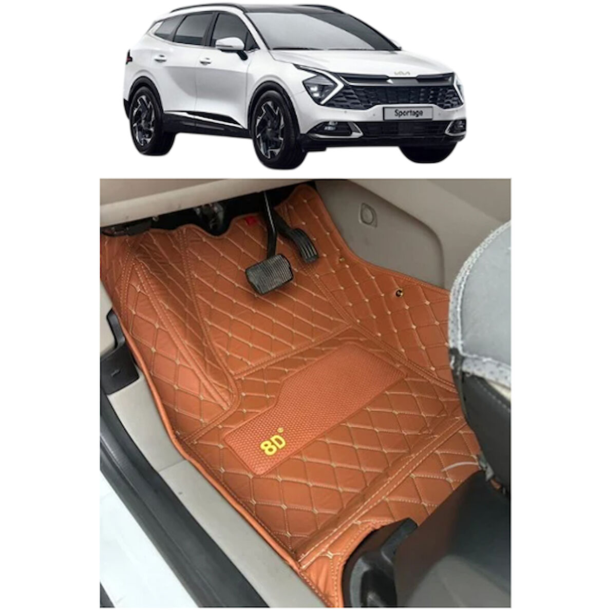 Kia Sportage 2023 Sonrası Araca Özel 8D Havuzlu Paspas Takımı 