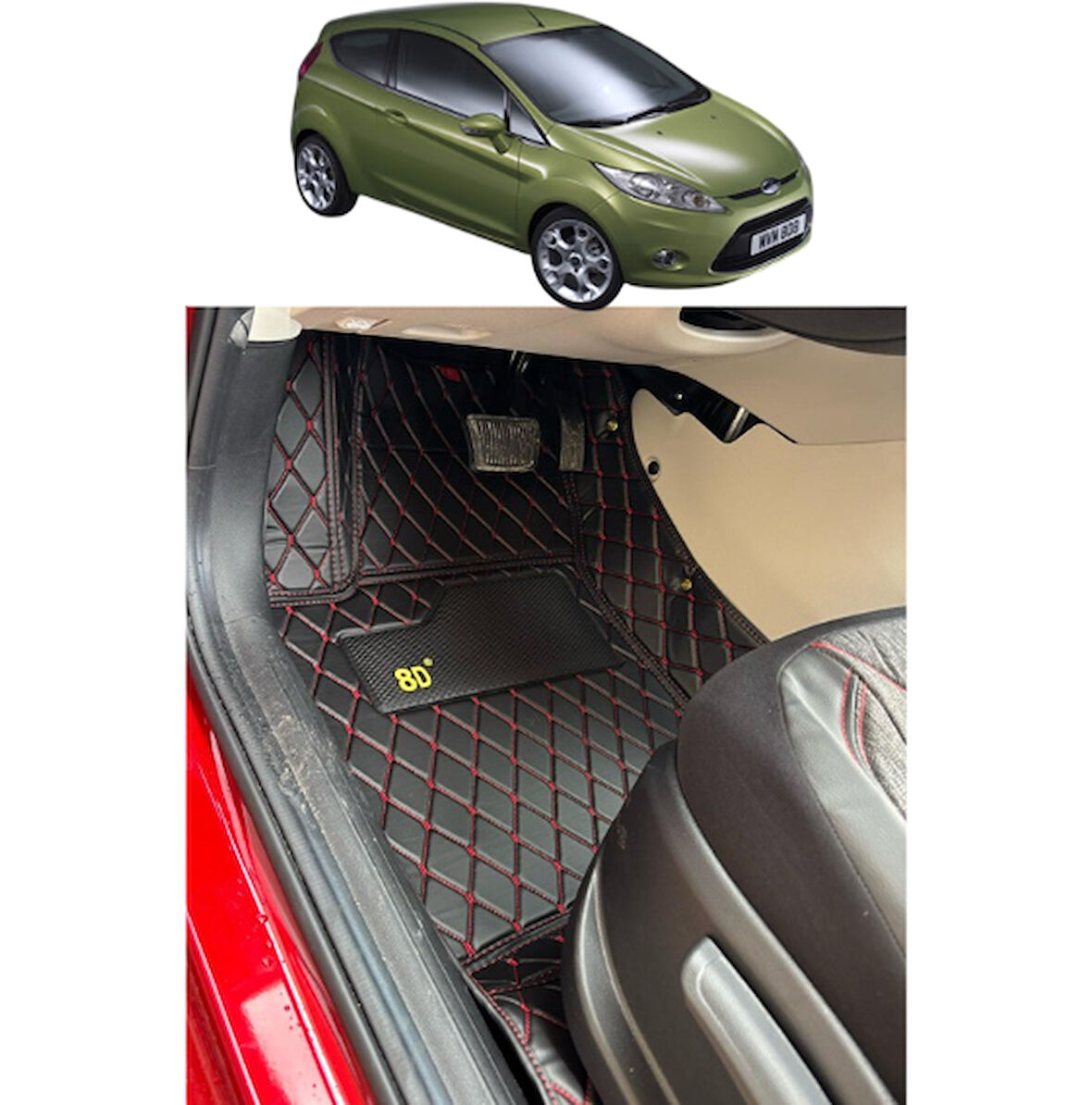 Ford Fiesta 2009-2006 Arası Araca Özel 8d Havuzlu Paspas Takımı