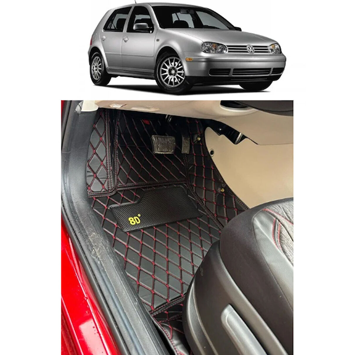 Volkswagen Golf 4 1998-2004 Arası 8d Havuzlu Paspas Takımı