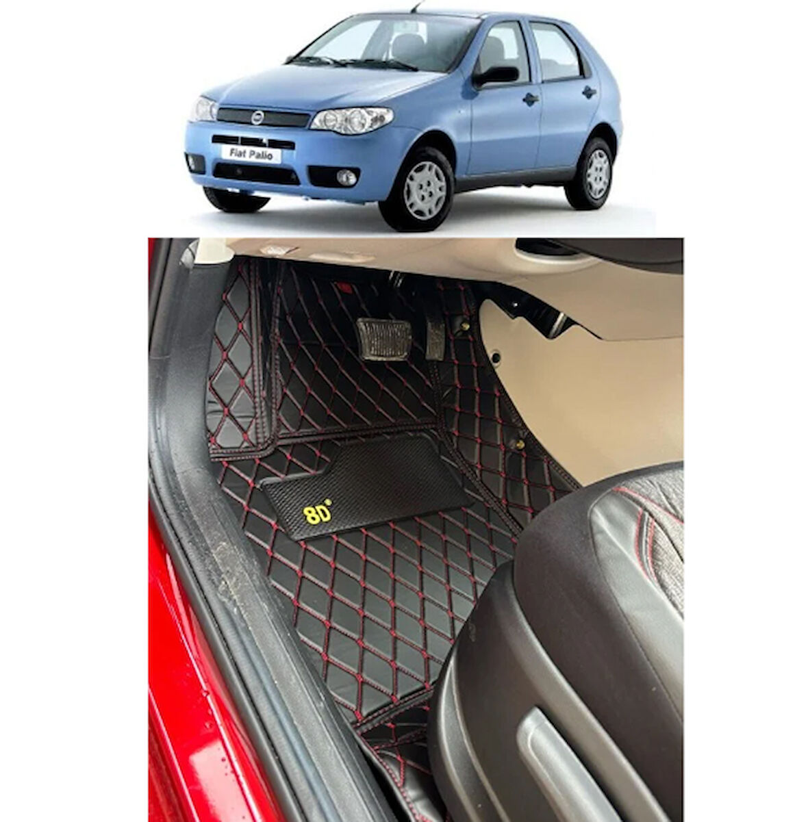Fiat Palio Aracına Özel 8d Havuzlu Paspas Takımı