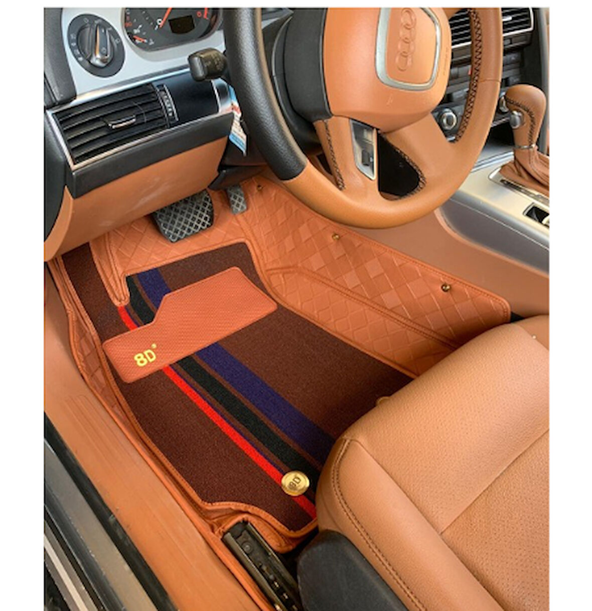 Audi A6 2005-2011 Arası Araca Özel 8d Çift Katmanlı Havuzlu Paspas Takımı