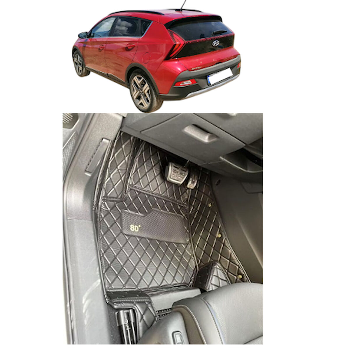 Hyundai Bayon Aracına Özel 8d Tek Katmanlı Havuzlu Paspas Takımı