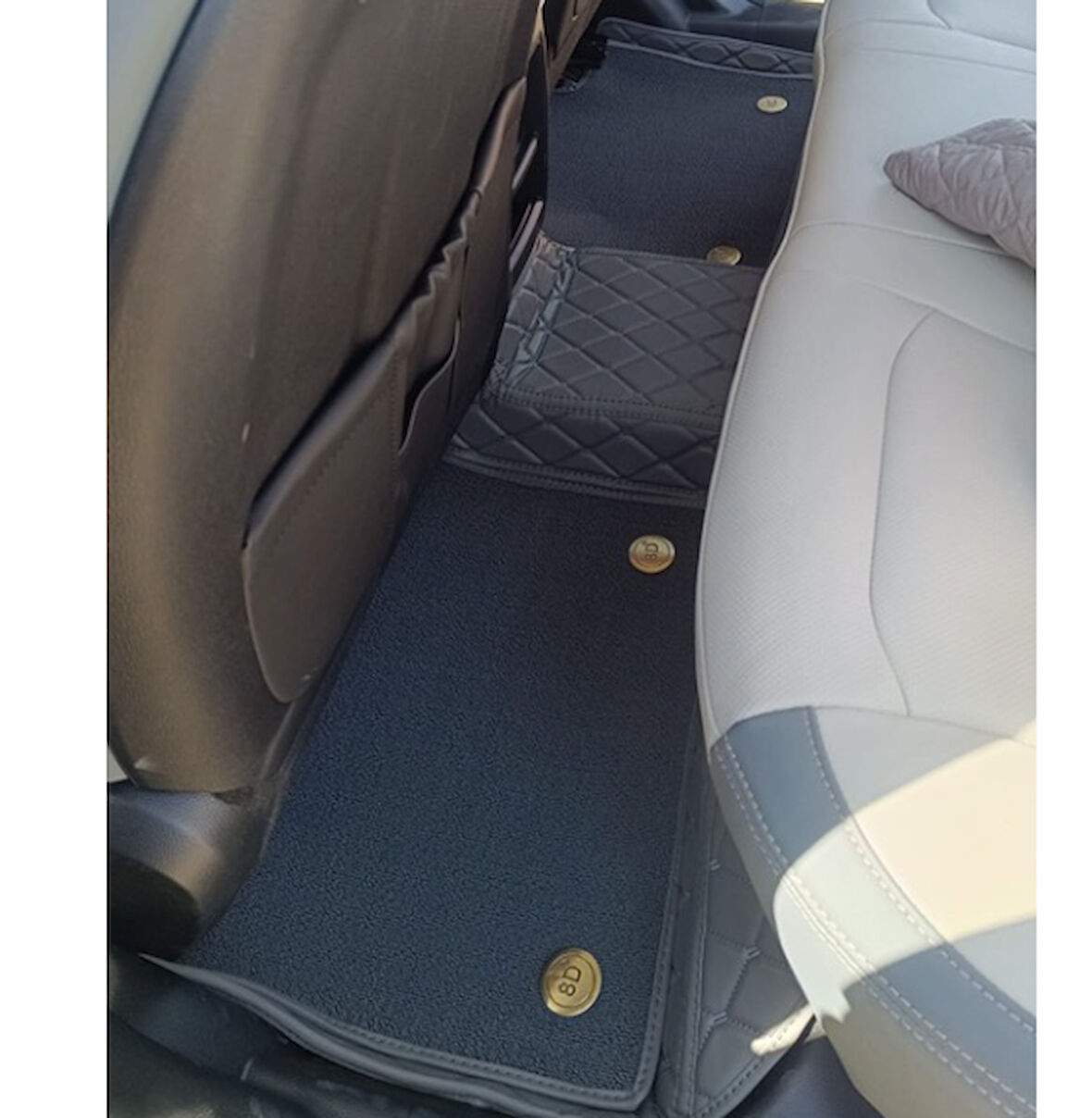 SsangYong Torres 2024 Sonrası Aracına Özel 8d Çift Katmanlı Havuzlu Paspas Takımı (Gri)