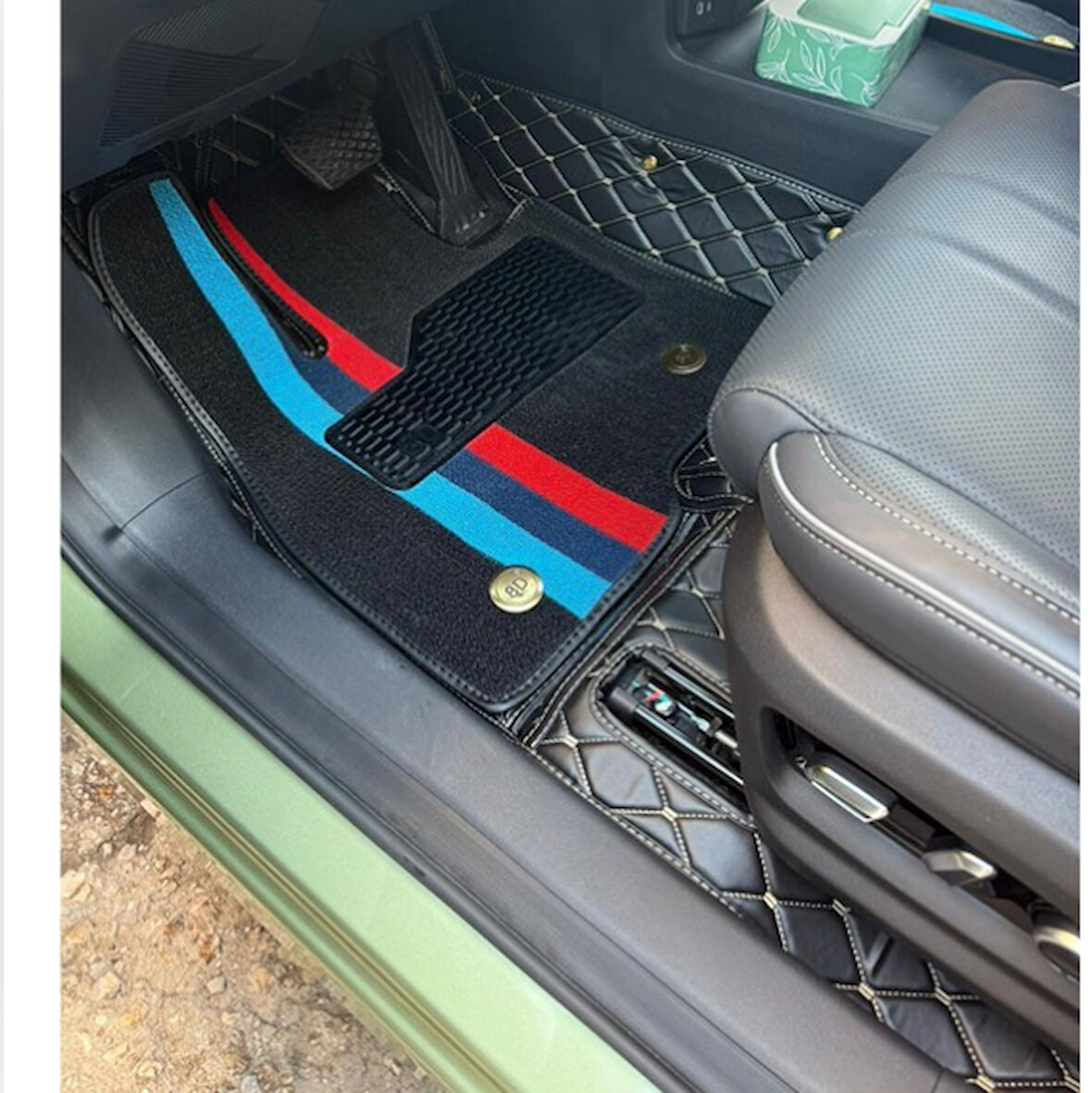 Jaecoo7 Aracına Özel 8D Çift Katmanlı Havuzlu Paspas Takımı  (Siyah)