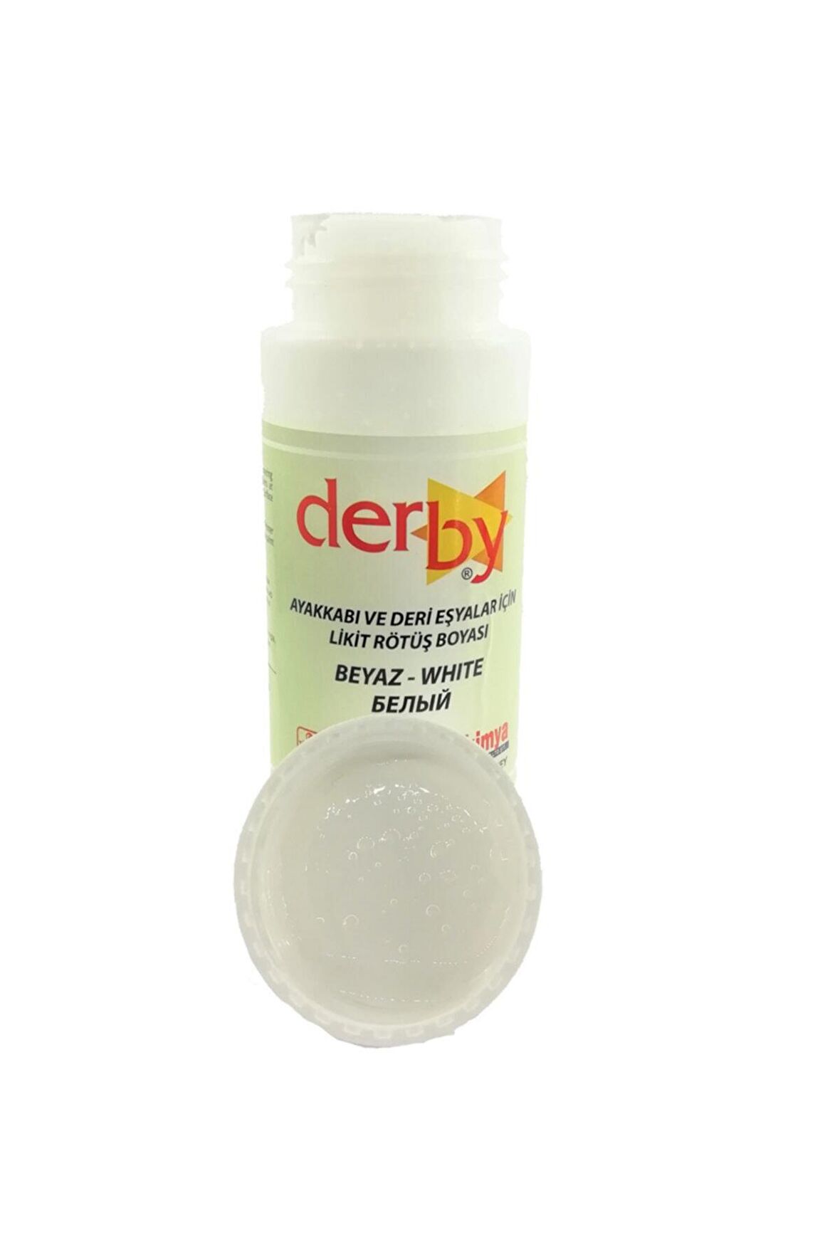 Deri Eşya Ve Ayakkabı Likit Bakım Ve Rötuş Boyası 100 Ml-beyaz-