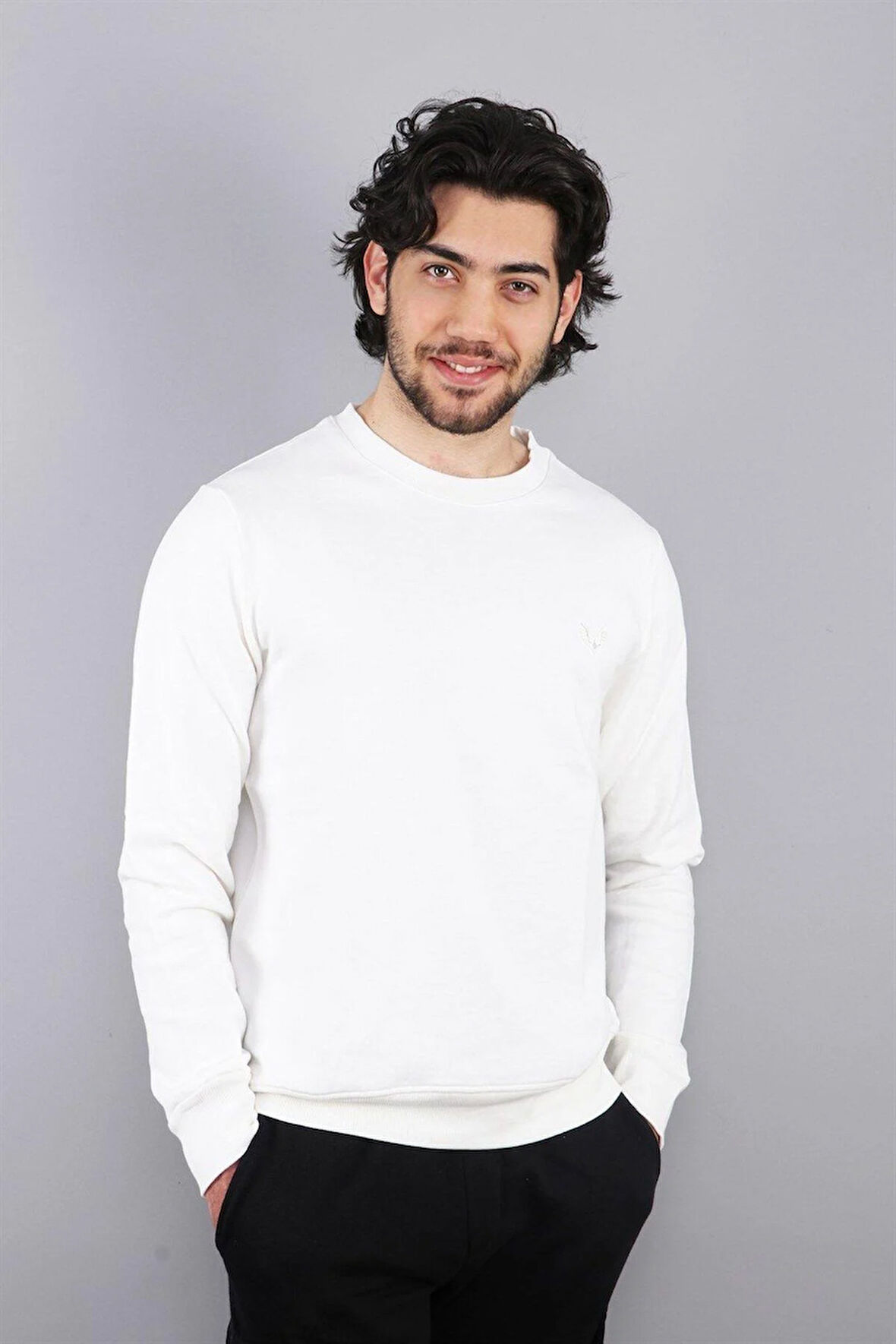 Rich Erkek Logo Nakışlı Sweatshirt