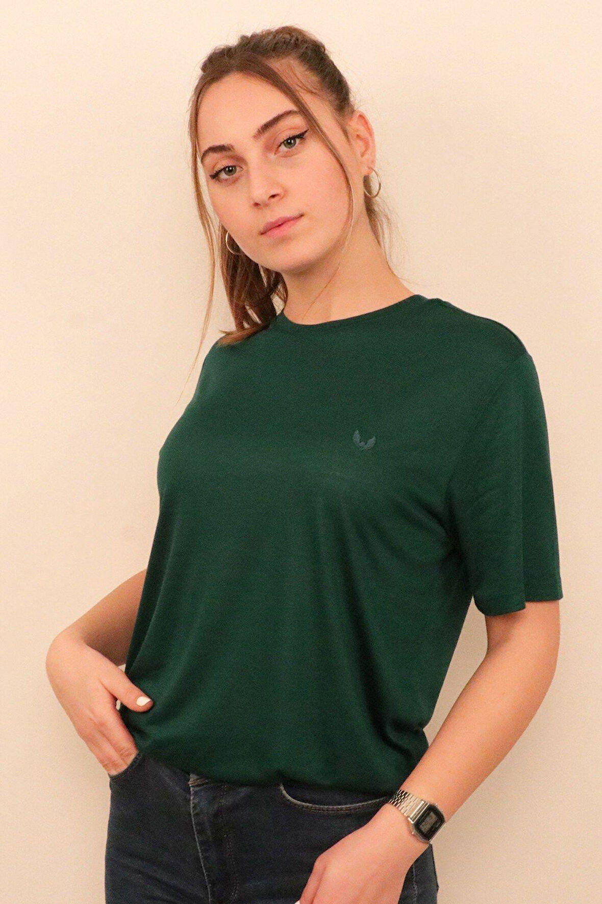 Rich Kadın O Yaka T-shirt Tişört