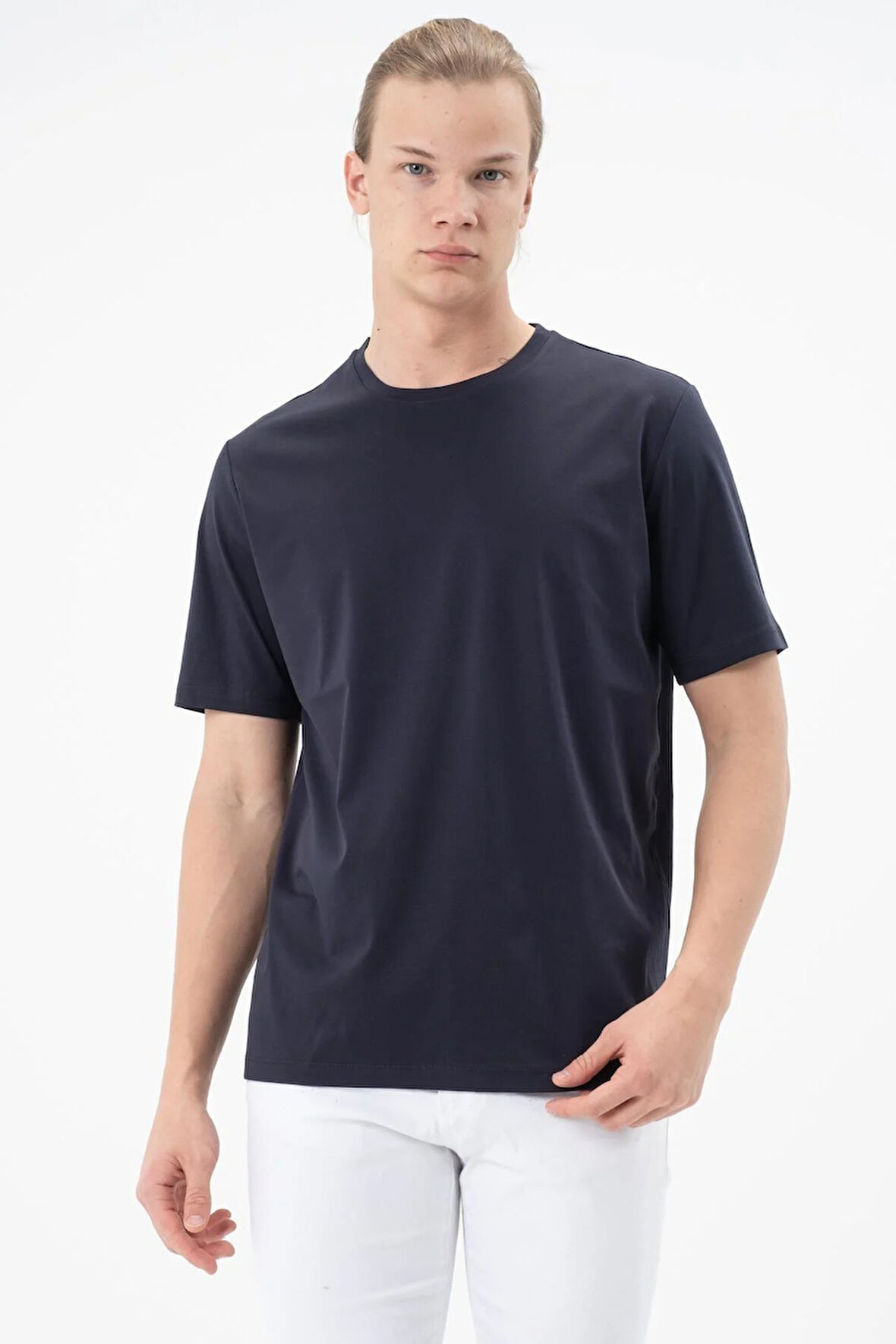 Erkek Tişört Merserize T-shirt Oversize Tshirt