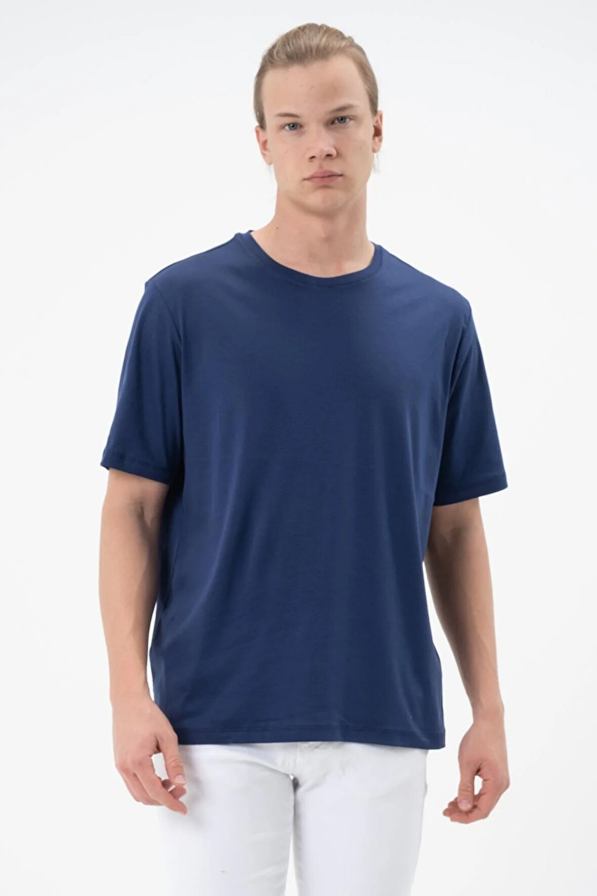 Erkek Tişört Merserize T-shirt Oversize Tshirt