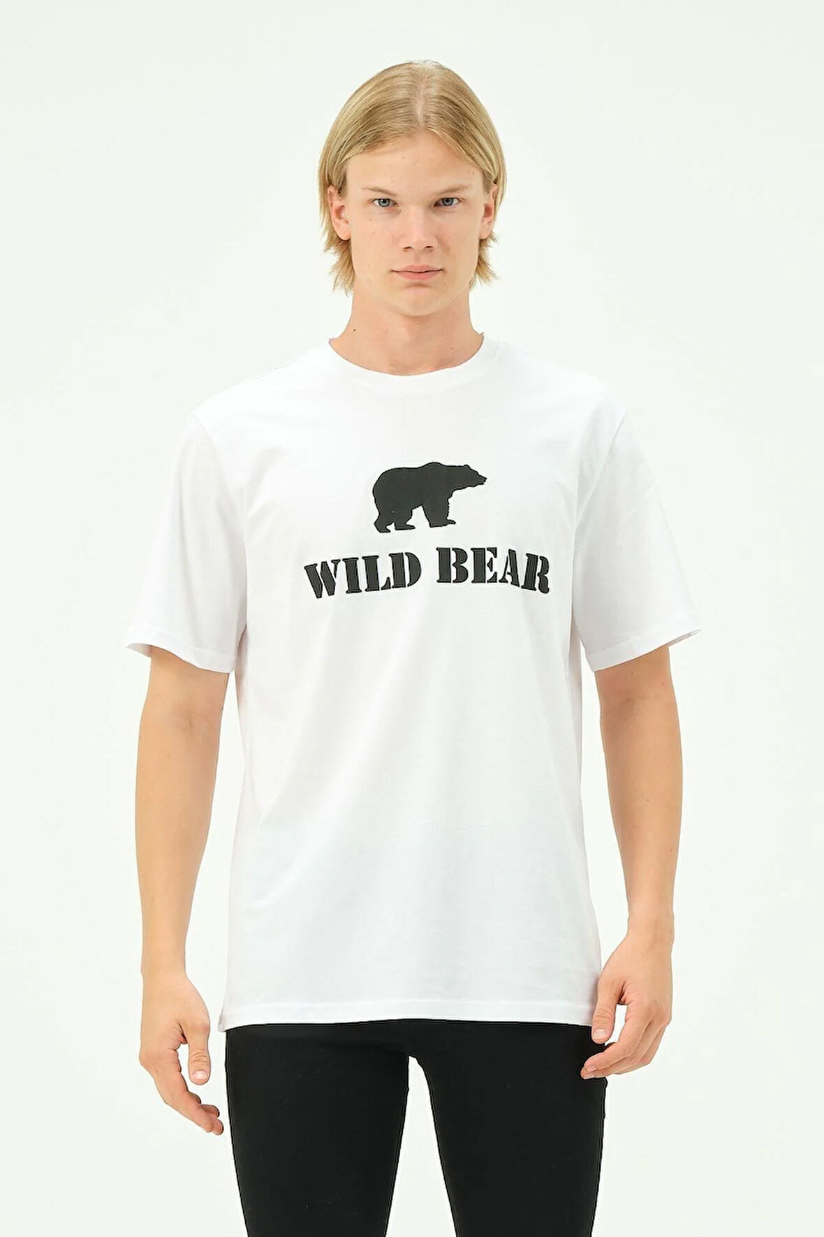 Erkek T-shirt Ayı Baskılı Bear Tişört