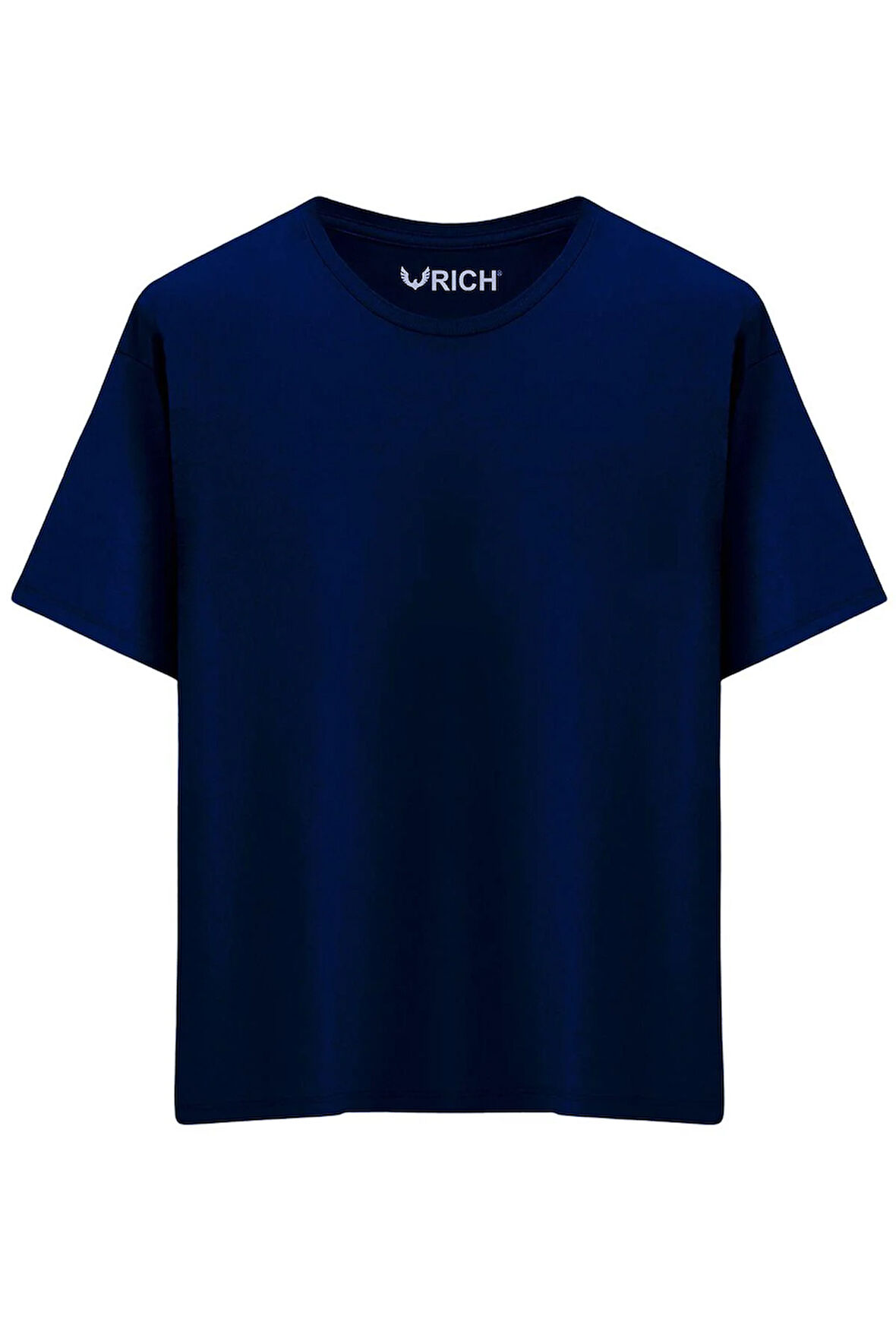 Erkek %100 Pamuk Oversize Tişört Basic Bisiklet Yaka Kısa Kollu T-Shirt