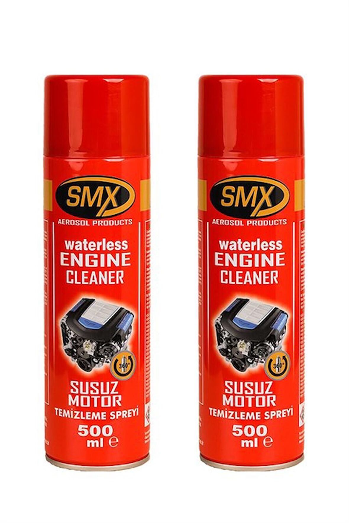 SMX Susuz Motor Temizleme Spreyi 2 Adet (2x500 ML)