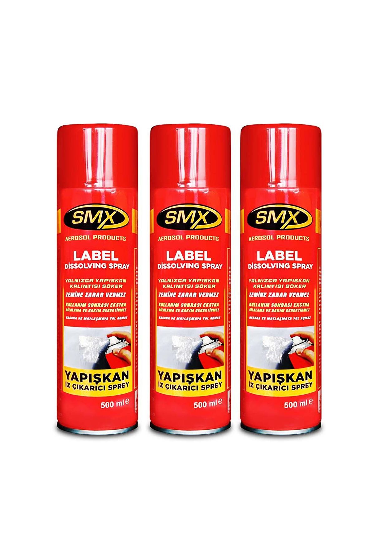 SMX Yapışkan İz Çıkarıcı Sprey 500 ML 3 Adet