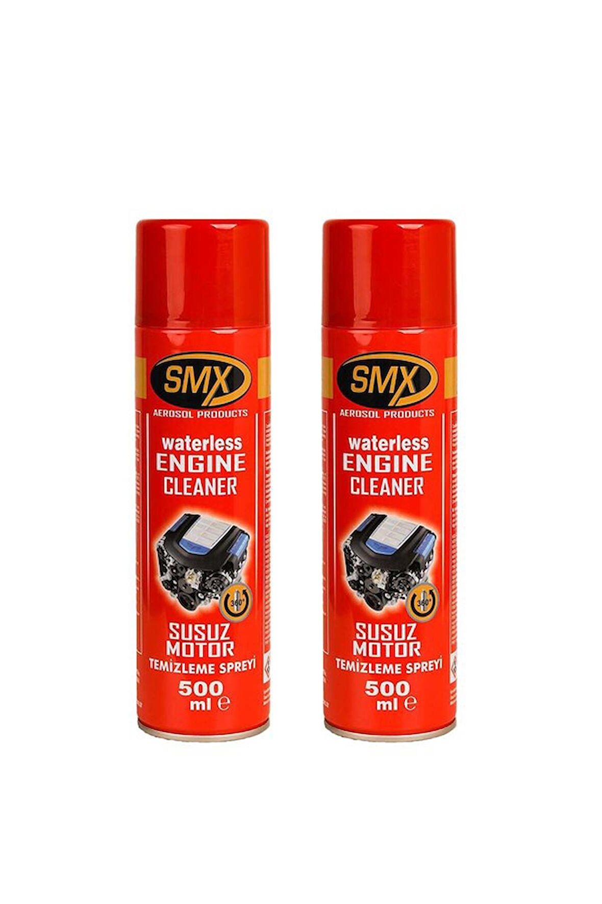 2 Adet SMX Susuz Motor Temizleme ve Koruma Spreyi (2x500ml)