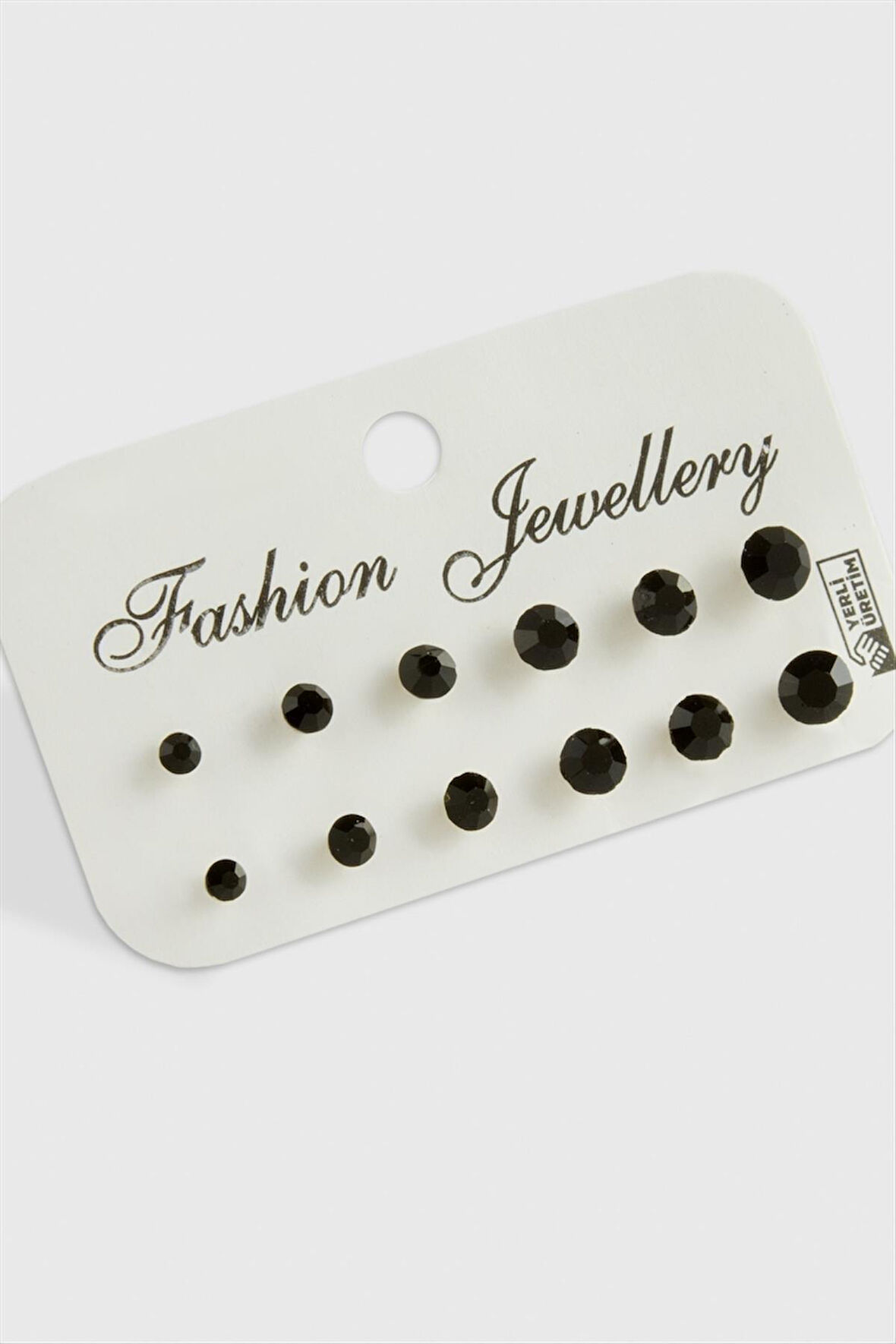 12 Adet Tek Taşlı Küpe