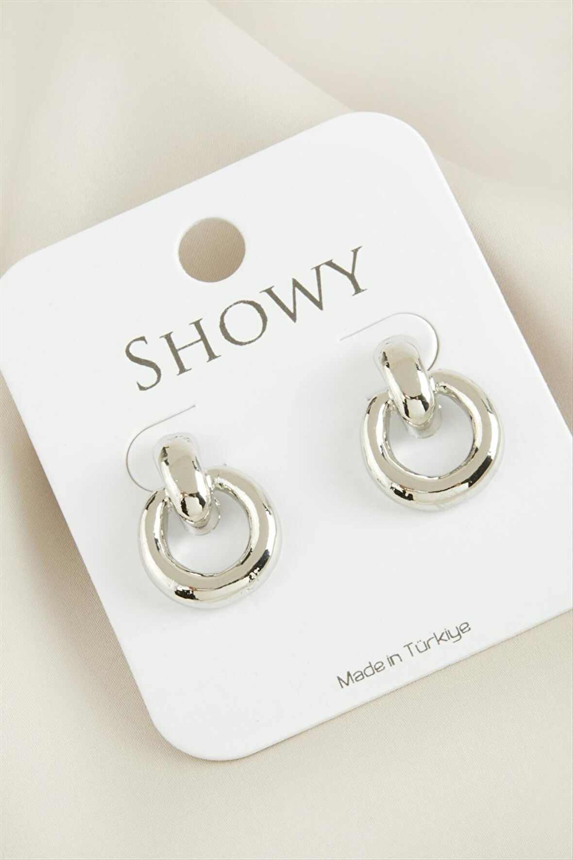 Yuvarlak Yeni Sezon Metal Küpe