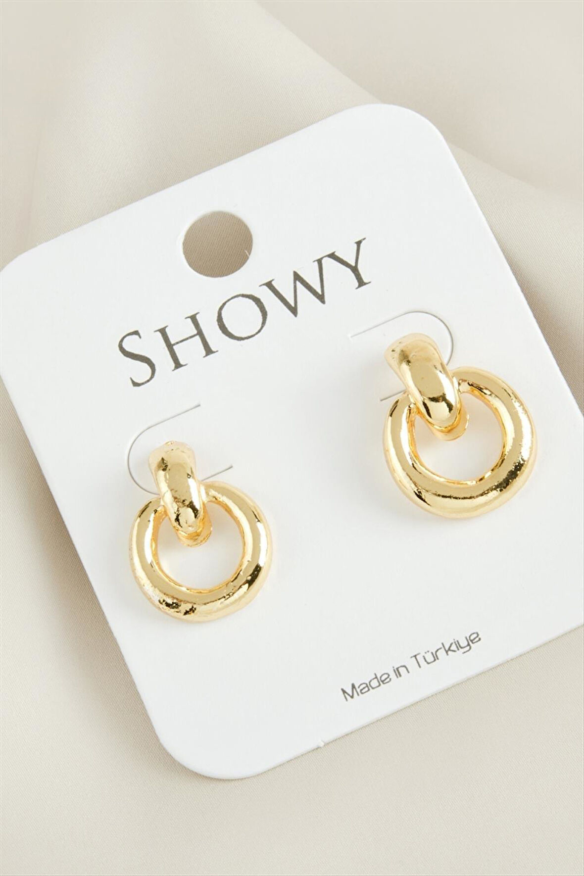 Yuvarlak Yeni Sezon Metal Küpe