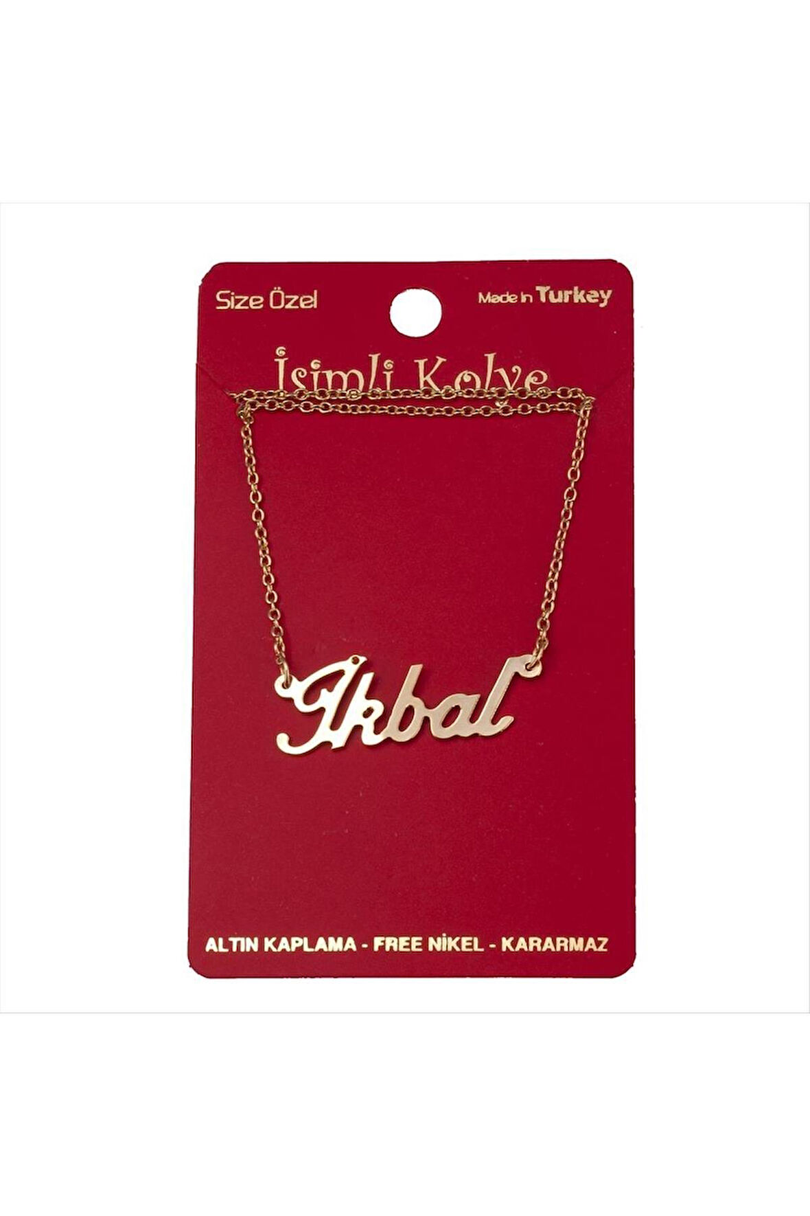 İkbal isimli kolye (Kişiye Özel)