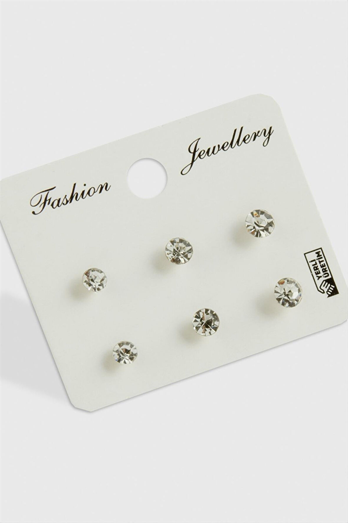 6 Adet Tek Taşlı Küpe (küçük)