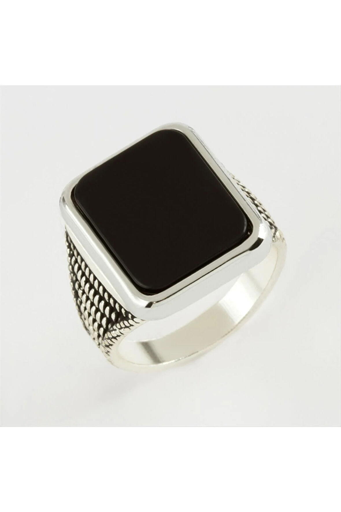 Kare Metal Erkek Yüzük