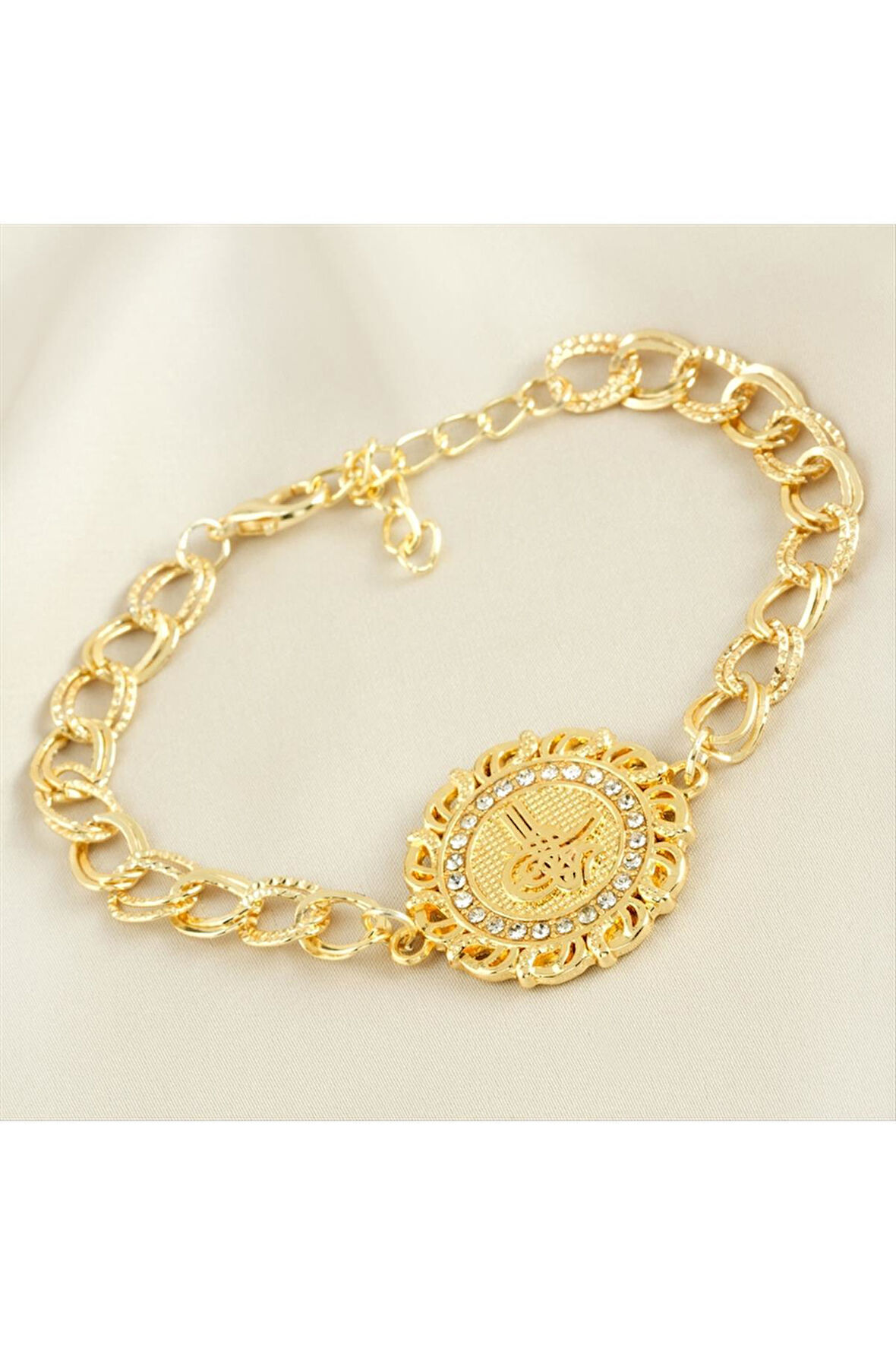 Osmanlı Tuğralı Taşlı Bileklik