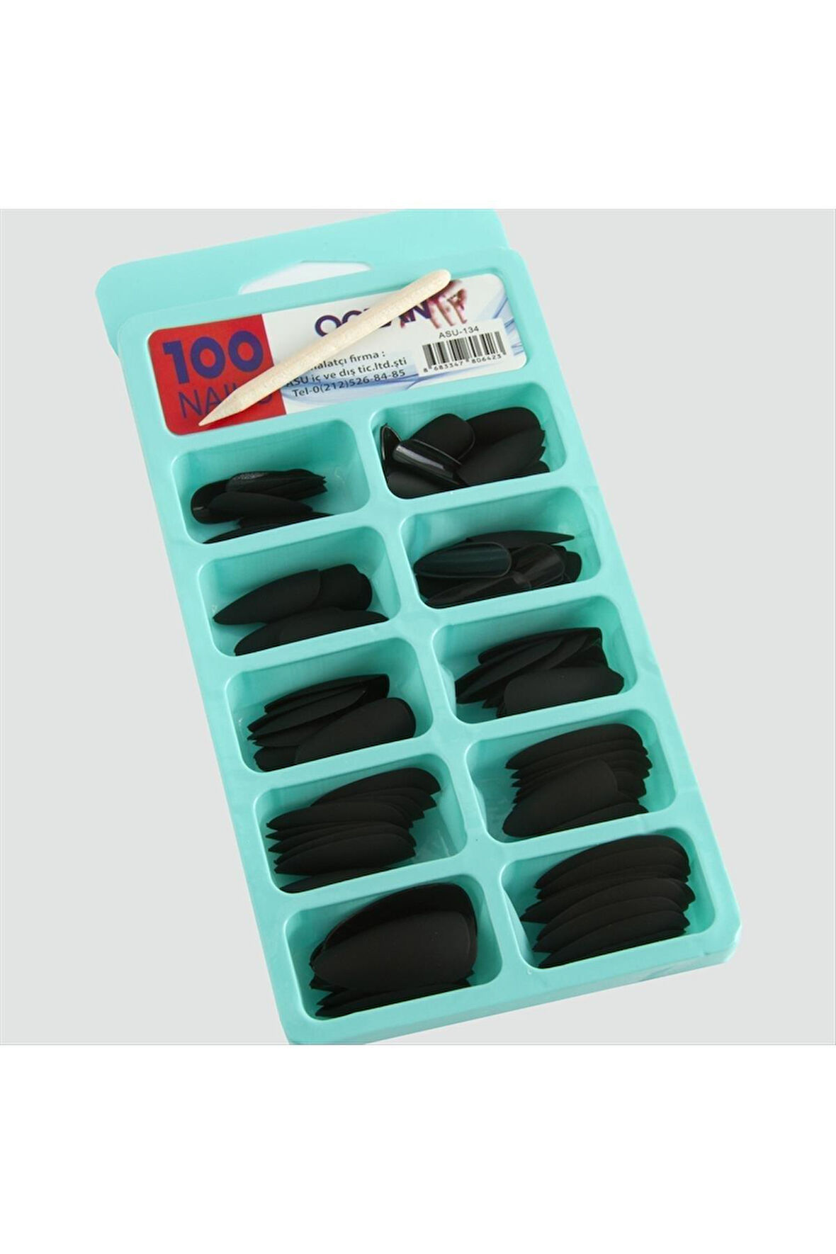 100 Adet  Mat Takma Tırnak