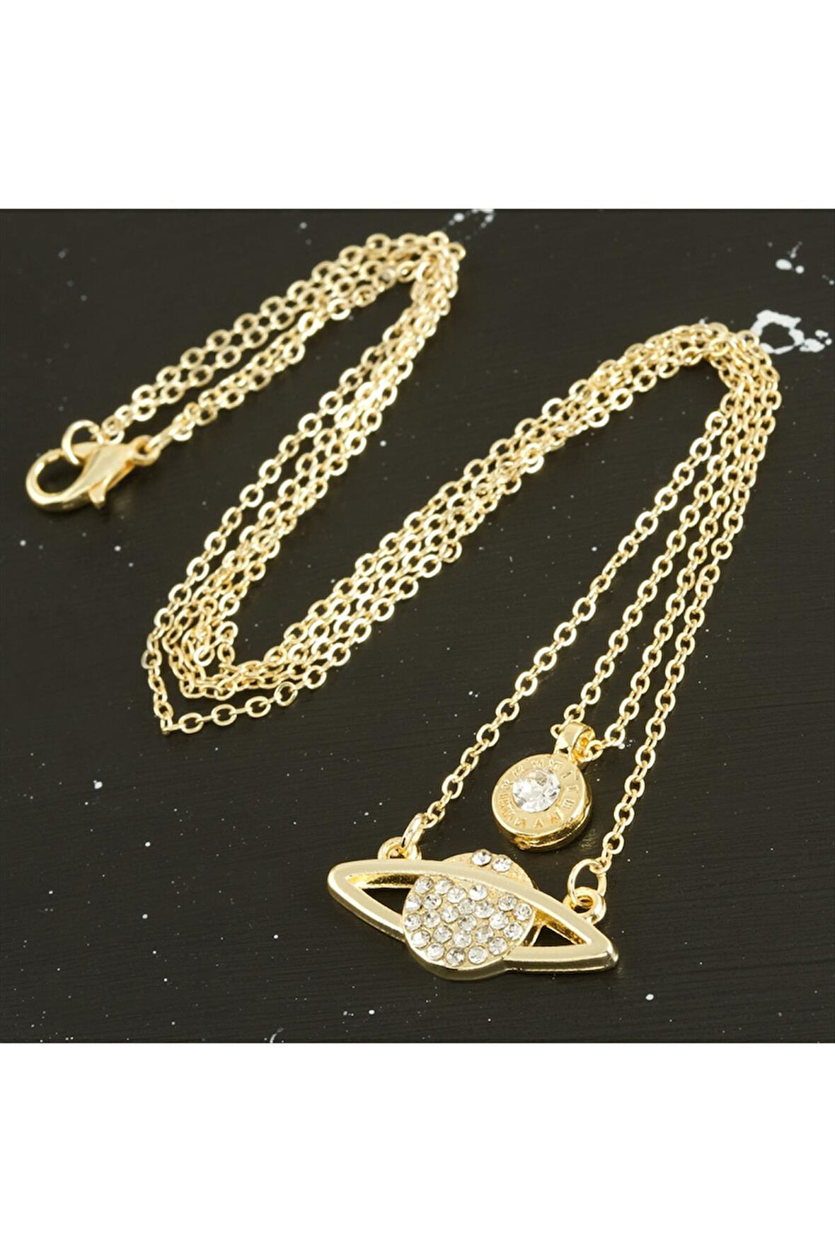 Satürn Yeni Sezon İkili Kolye