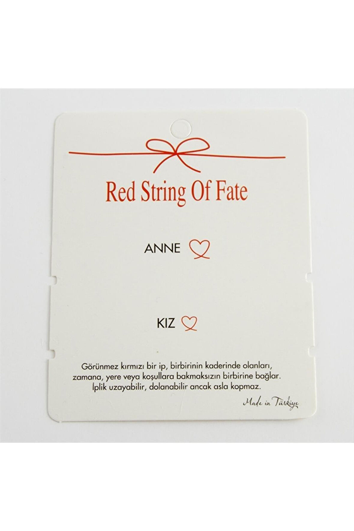 2'li Anne Kız Yazılı Bileklik Kartı 200 Adet