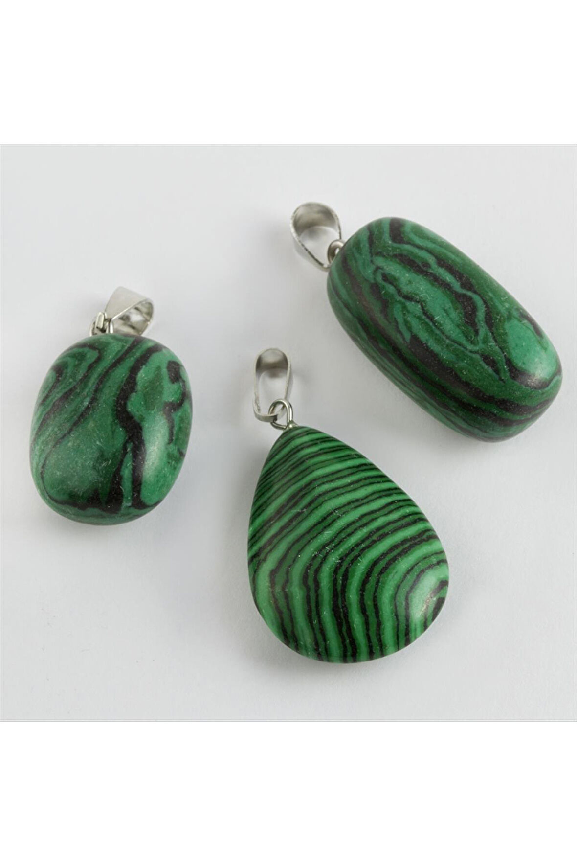 Malahit Doğaltaş Kolye Ucu