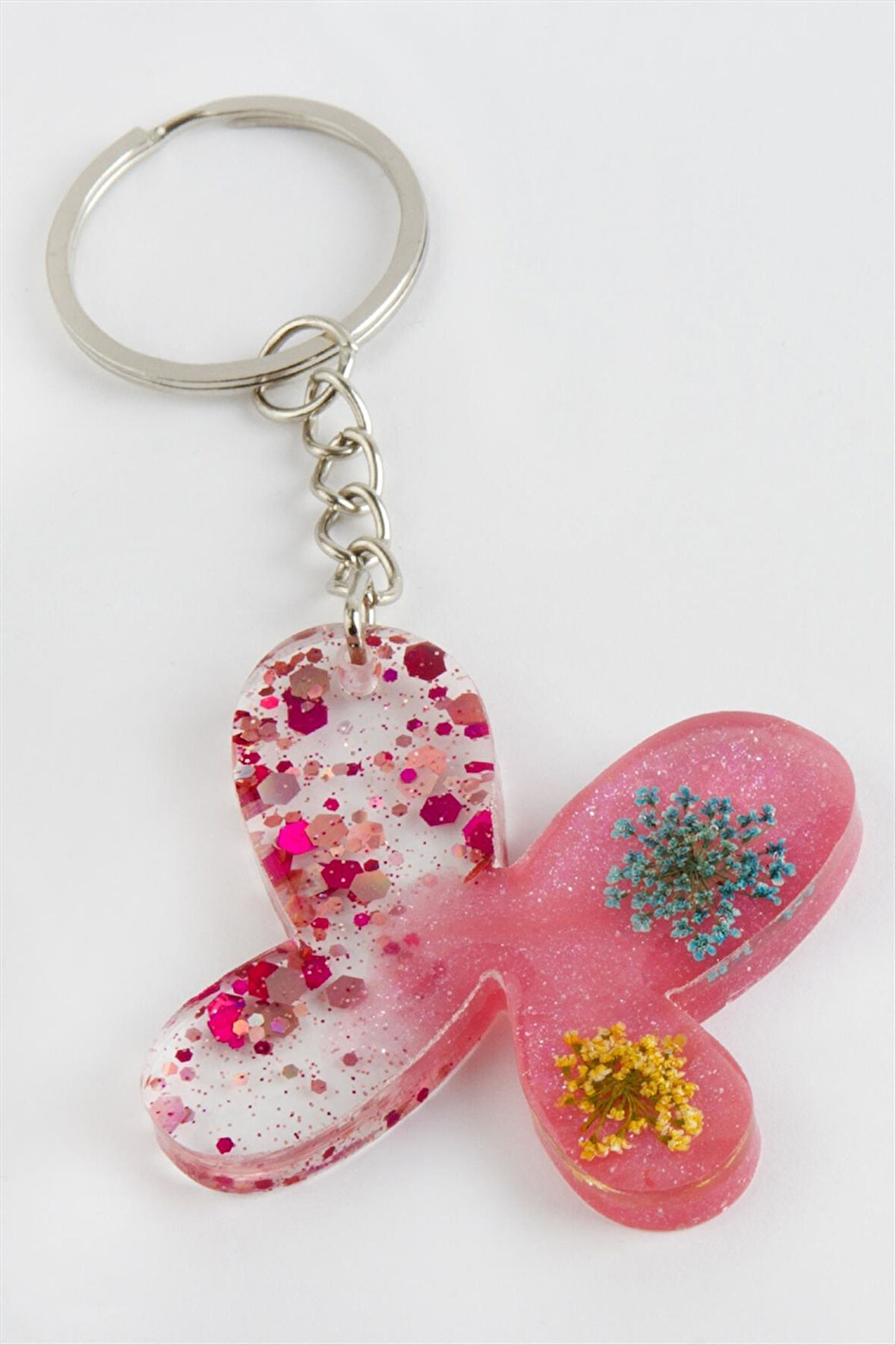 Sultan Otu Kelebek Epoksi Anahtarlık