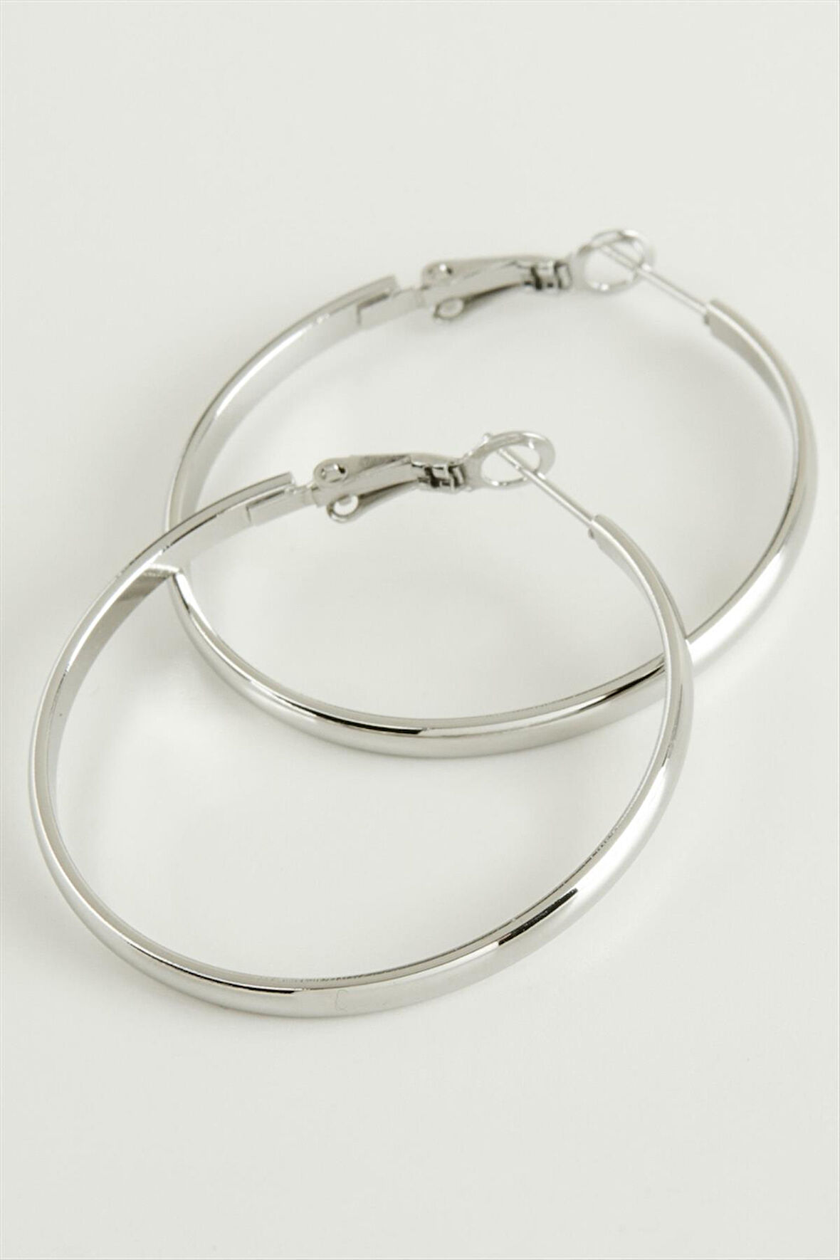 Lüks Çelik Halka Küpe 4,5 cm