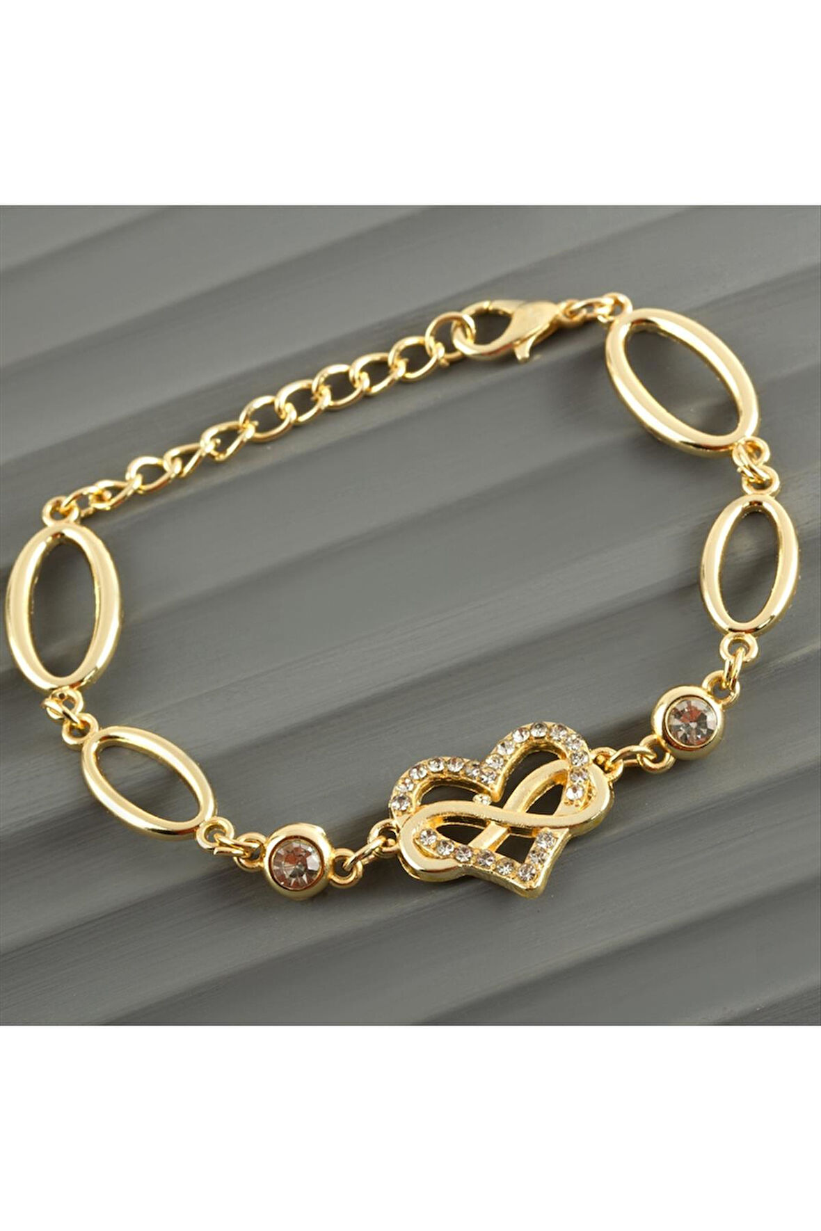 Kalp Taşlı Trend Bileklik