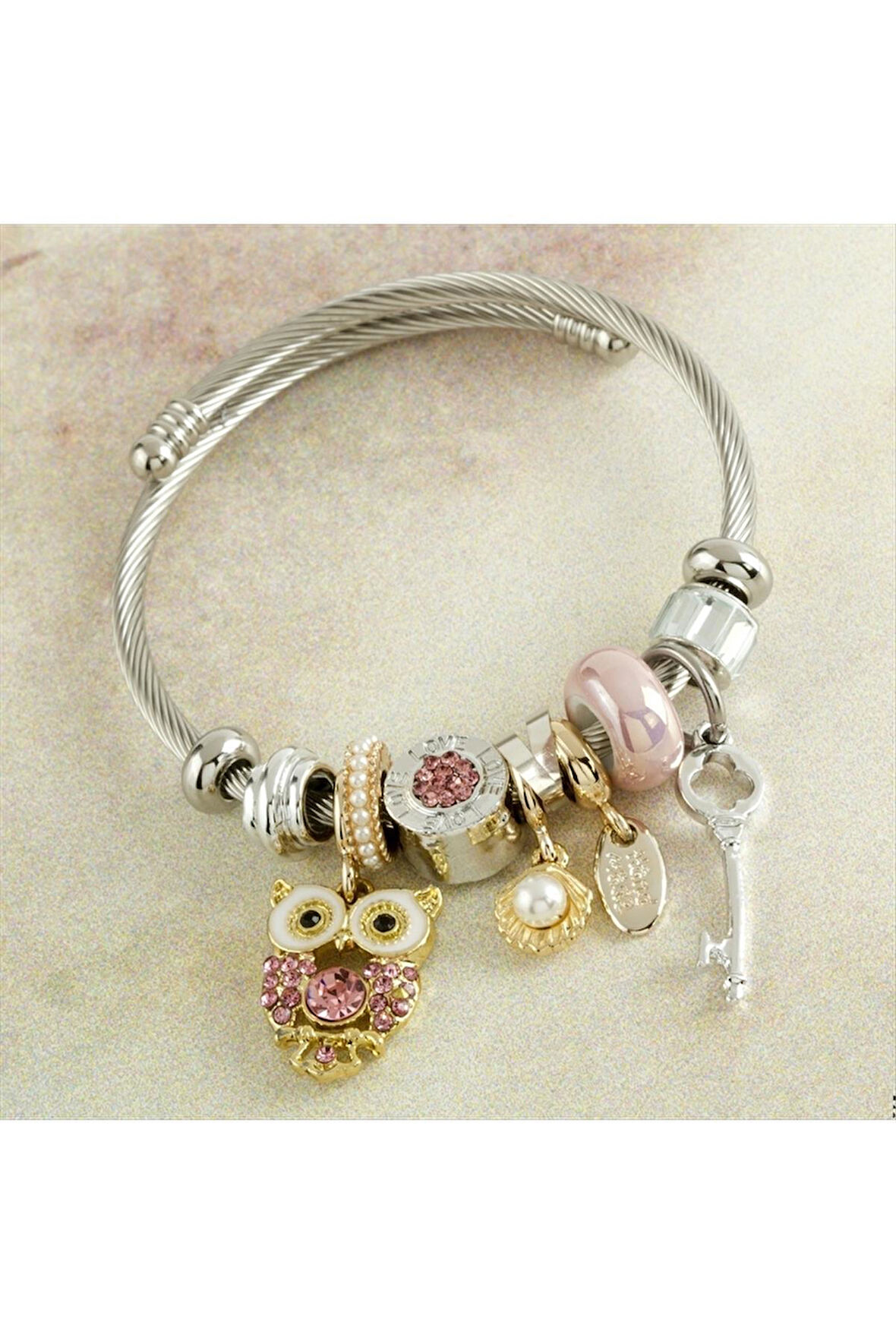 Baykuş Panora Bileklik