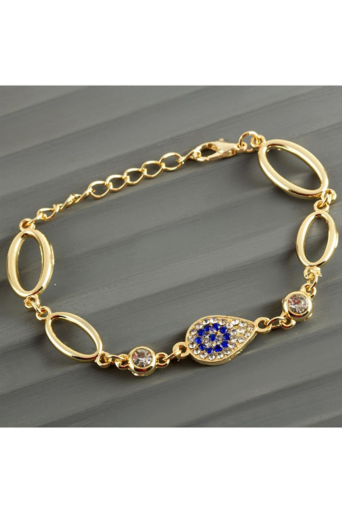 Oval Taşlı Trend Bileklik