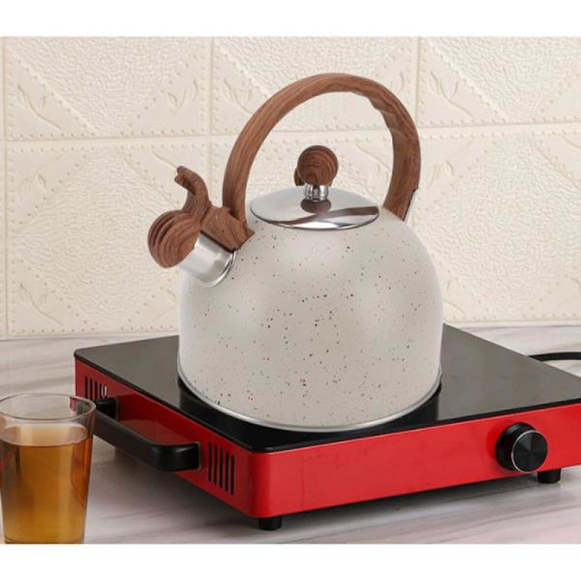 Granit Görünümlü Demlik