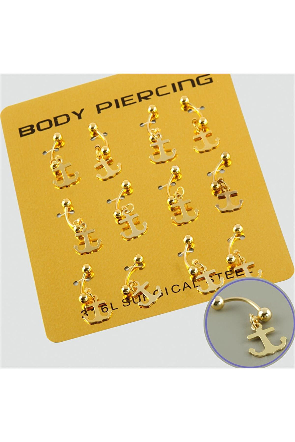 Çapa Çelik Piercing 1 Adet