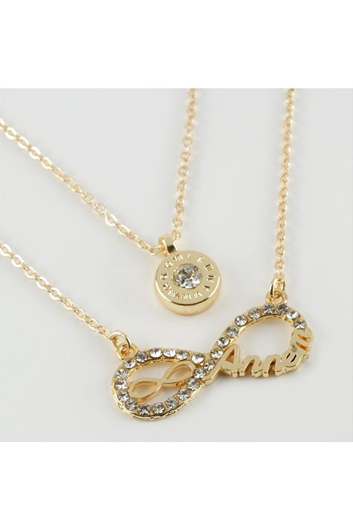 Annem Yazılı Yeni Sezon İkili Kolye