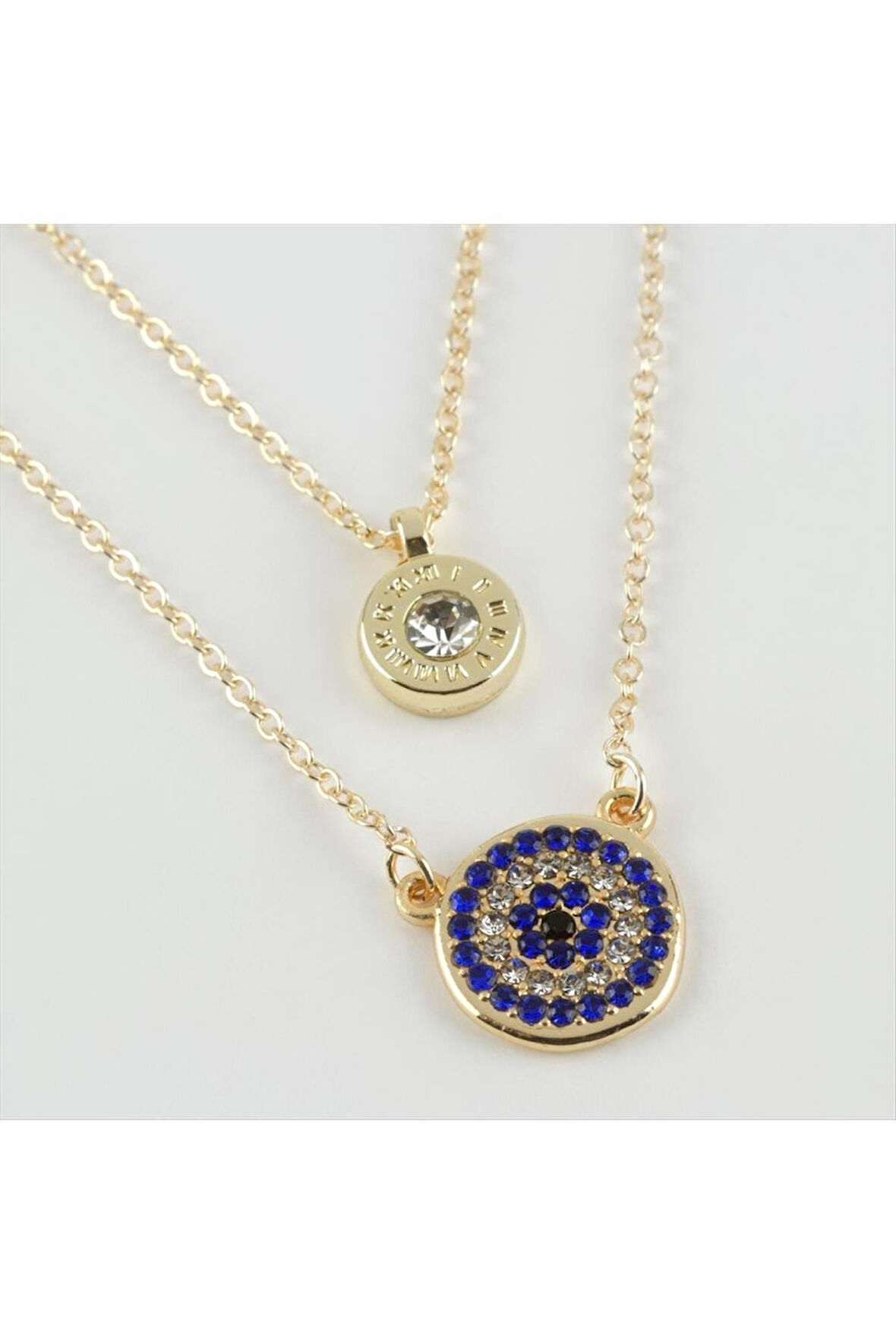 Nazar Figürlü Yeni Sezon İkili Kolye