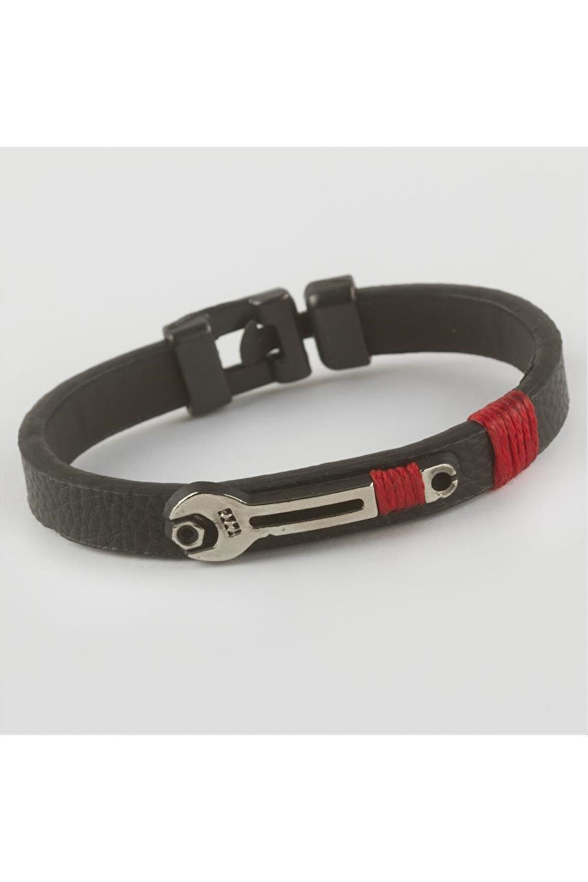 Anahtar Figürlü Kaliteli Suni Deri Bileklik