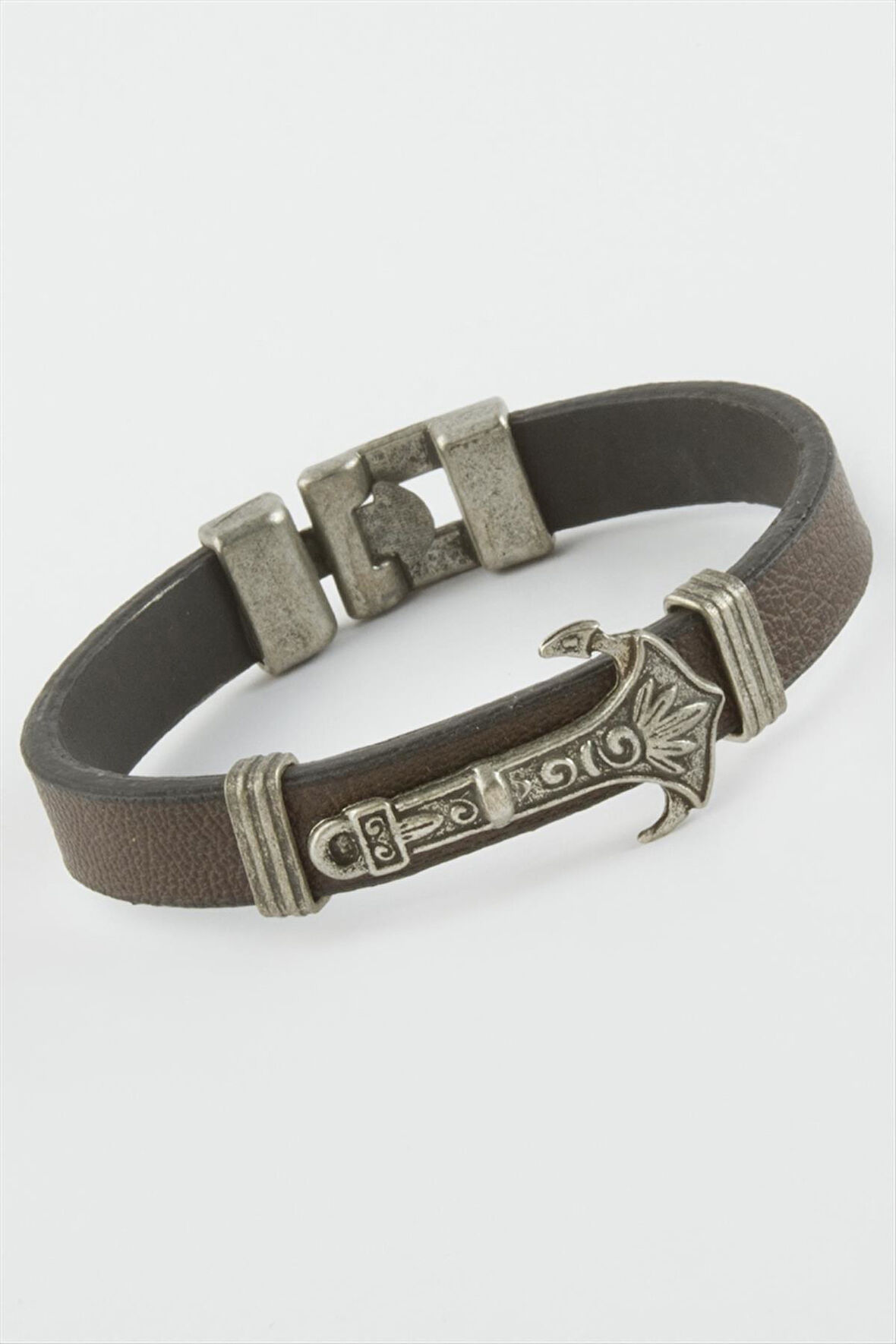 Çapa Suni Deri Bileklik