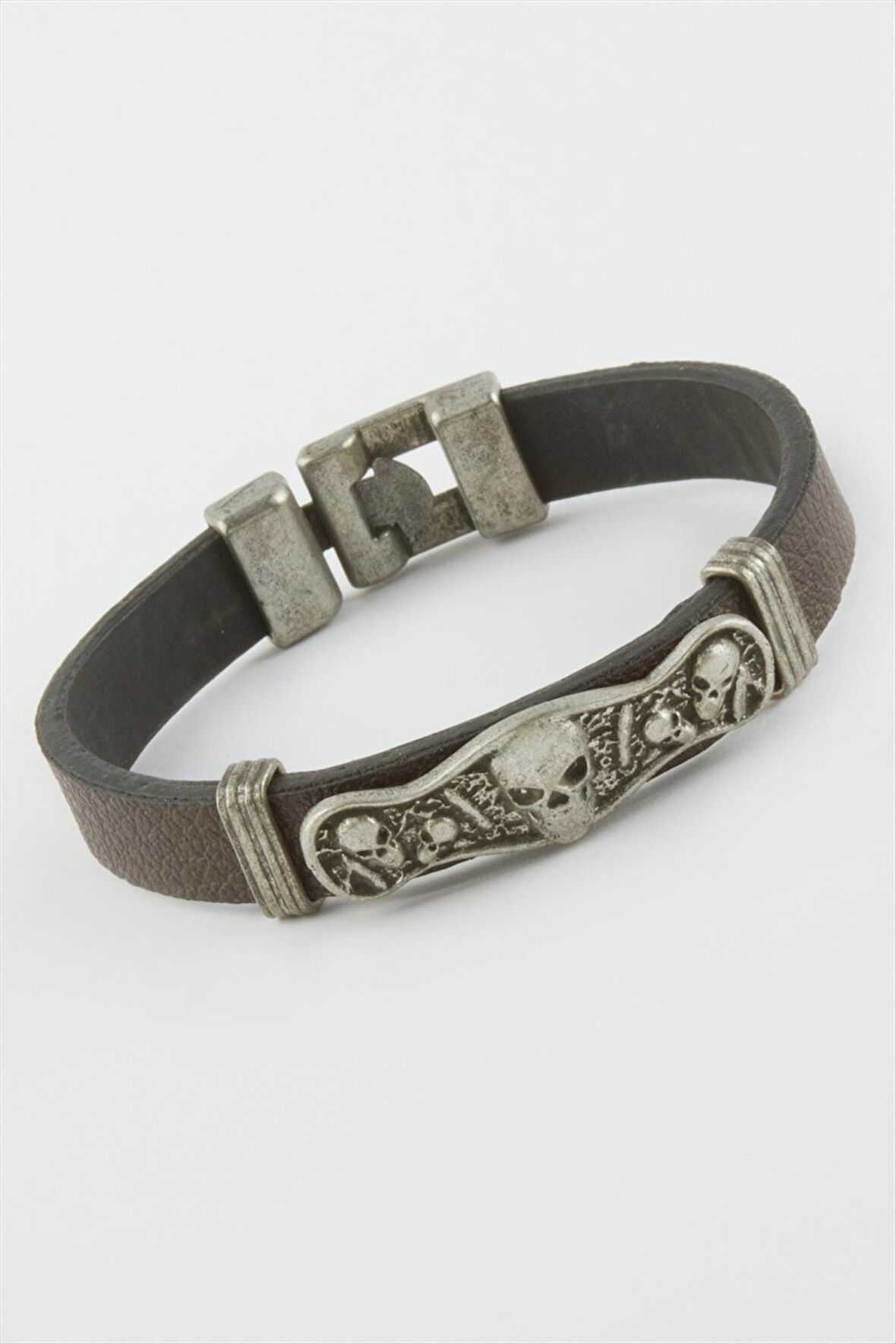 Kuru Kafa Suni Deri Bileklik