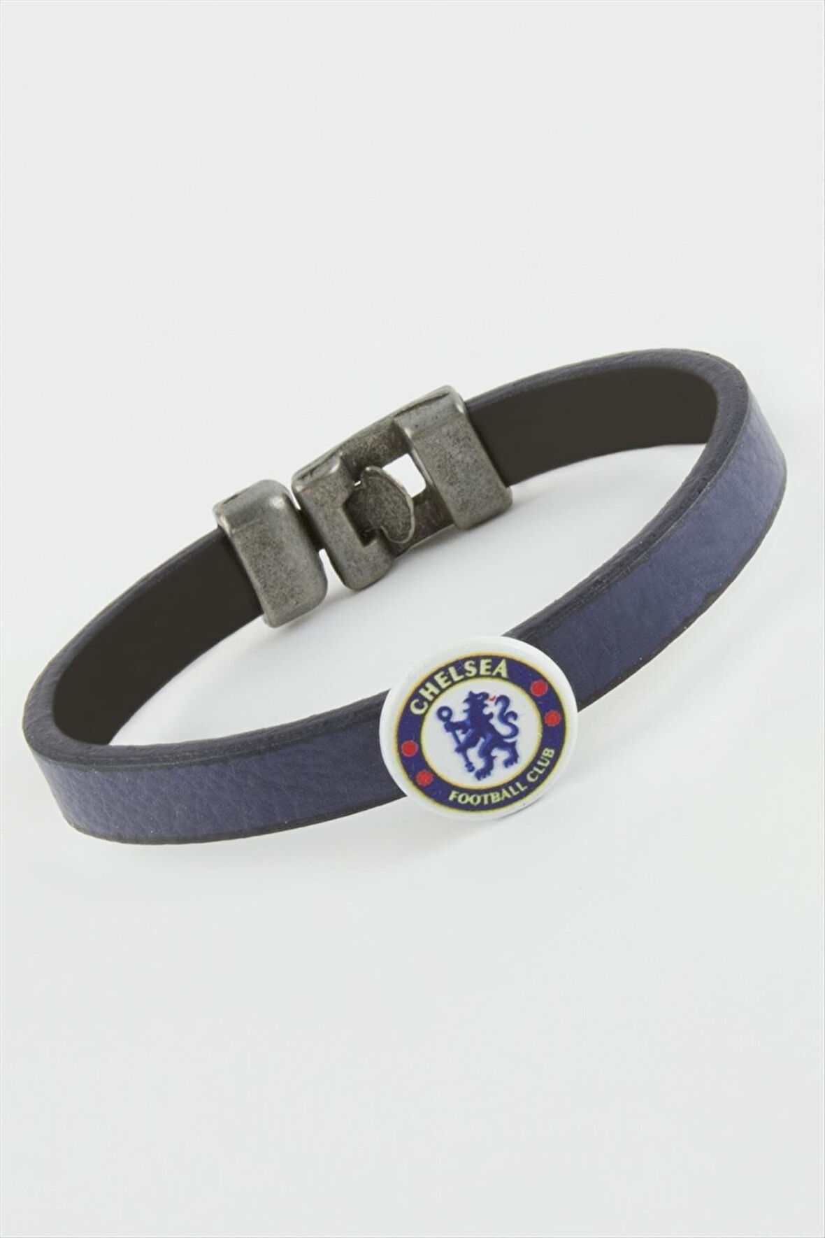 Lacivert Renkli Suni Deri Bileklik