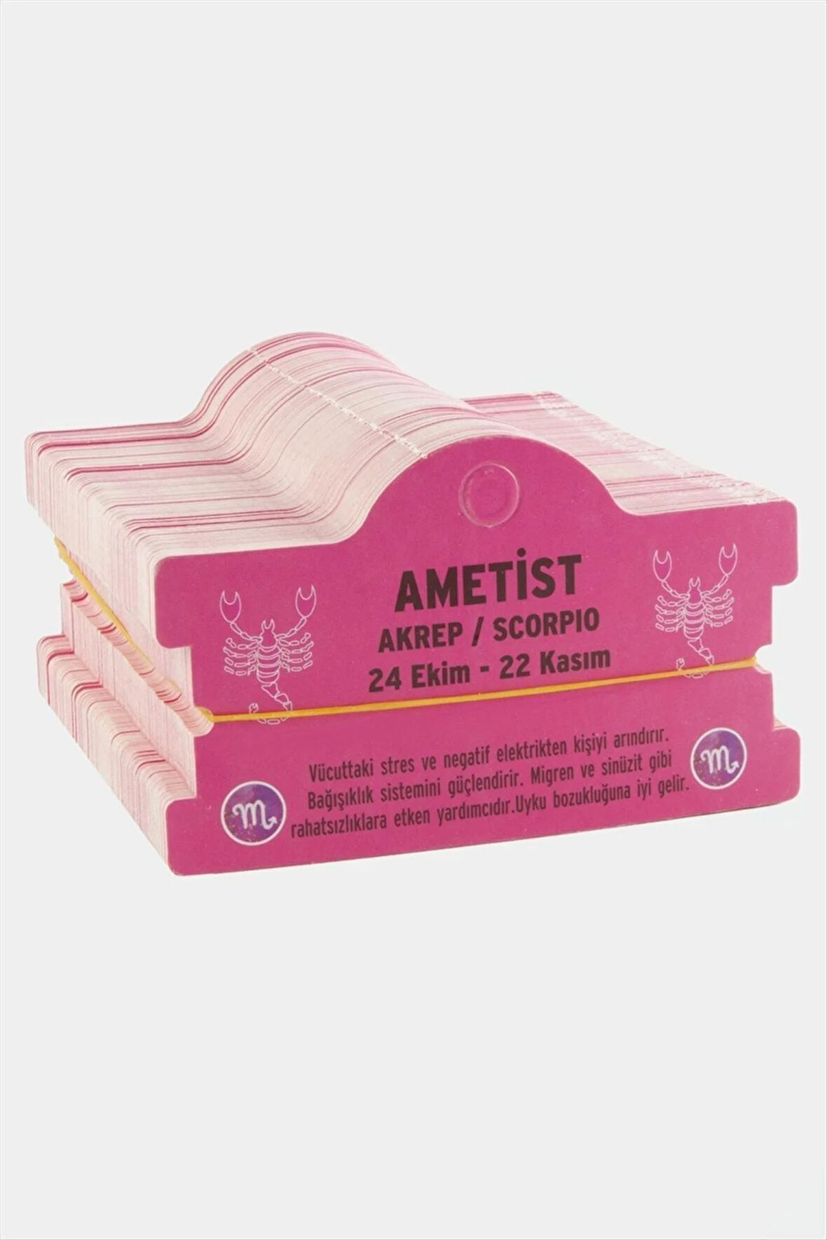 Ametist & Akrep Burç Bileklik Kartı