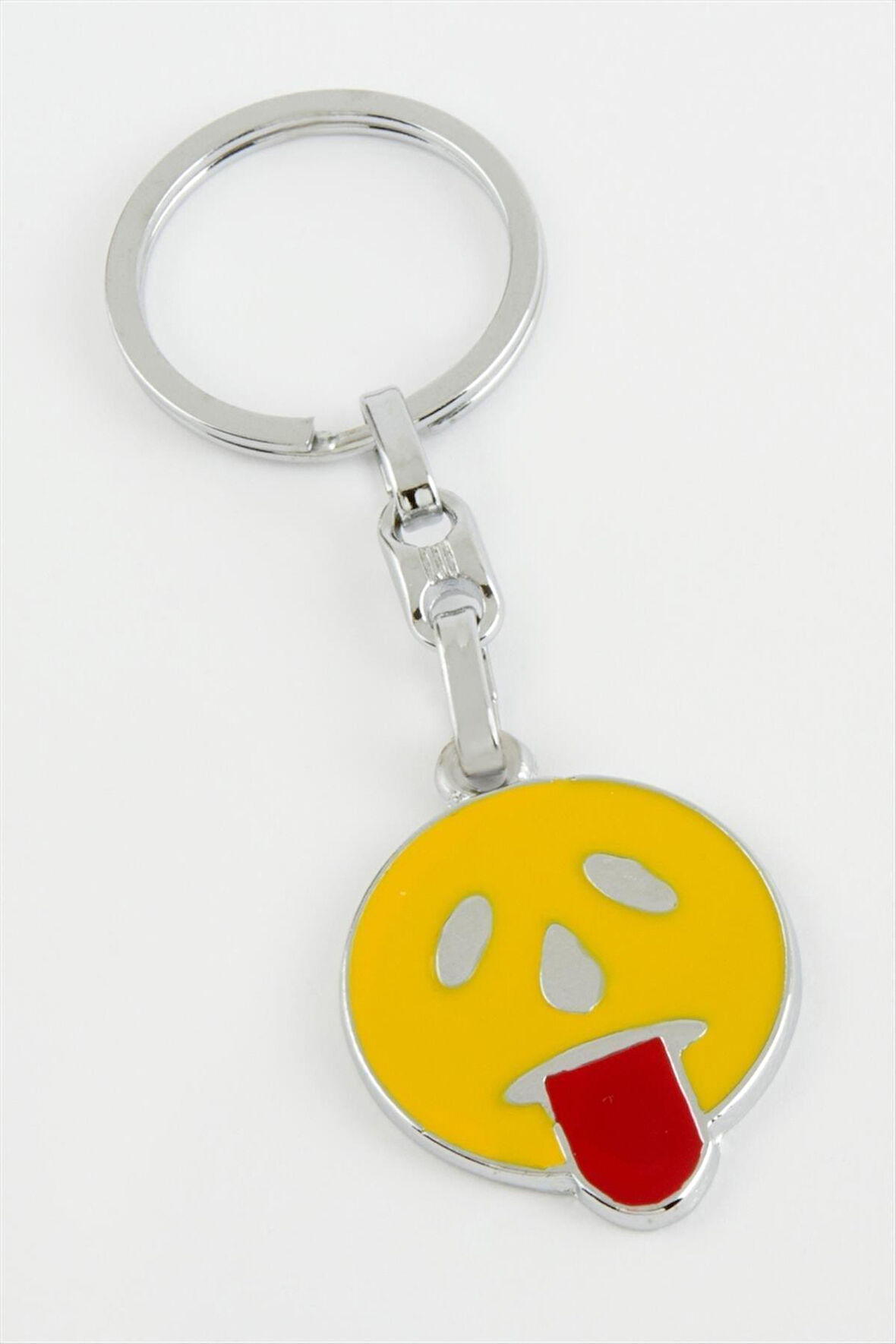 Dil Çıkaran Emoji Metal Anahtarlık