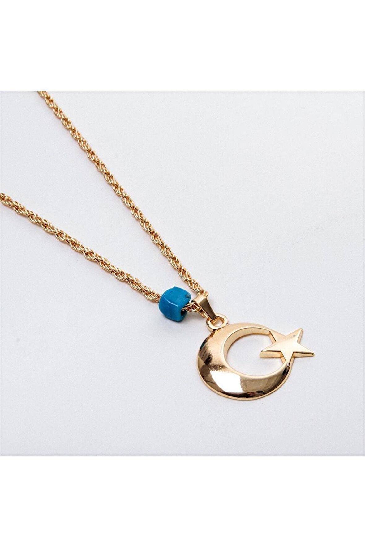 Ay Yıldız Figürlü Kolye