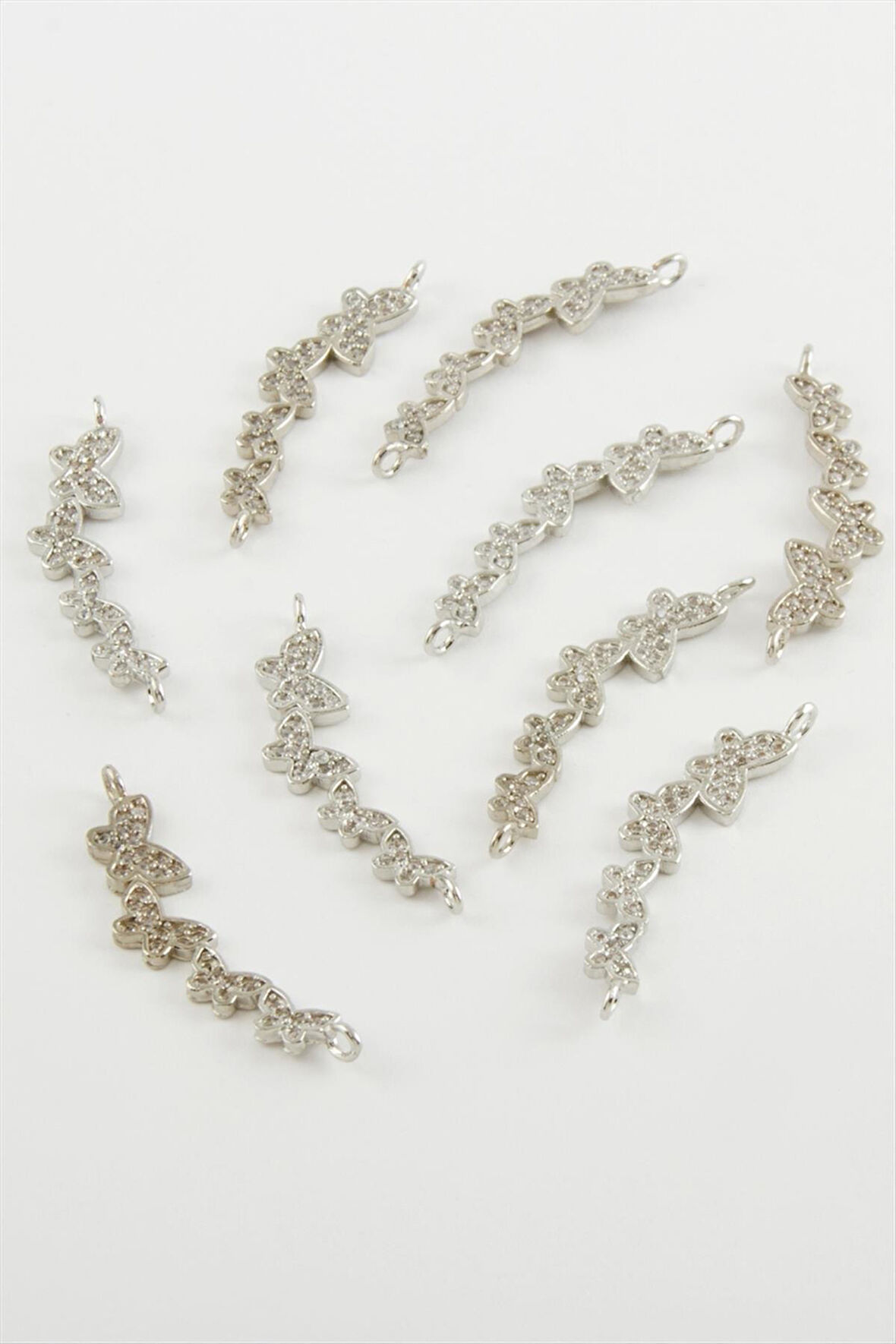 Kelebek Zirkon Taşlı Bileklik Aparatı 1 Adet