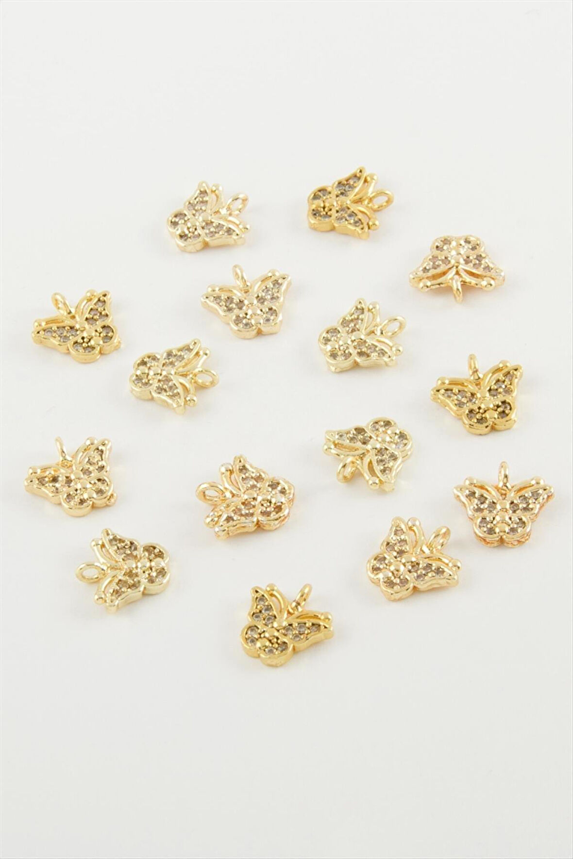 Kelebek Zirkon Taşlı Bileklik Aparatı 1 Adet