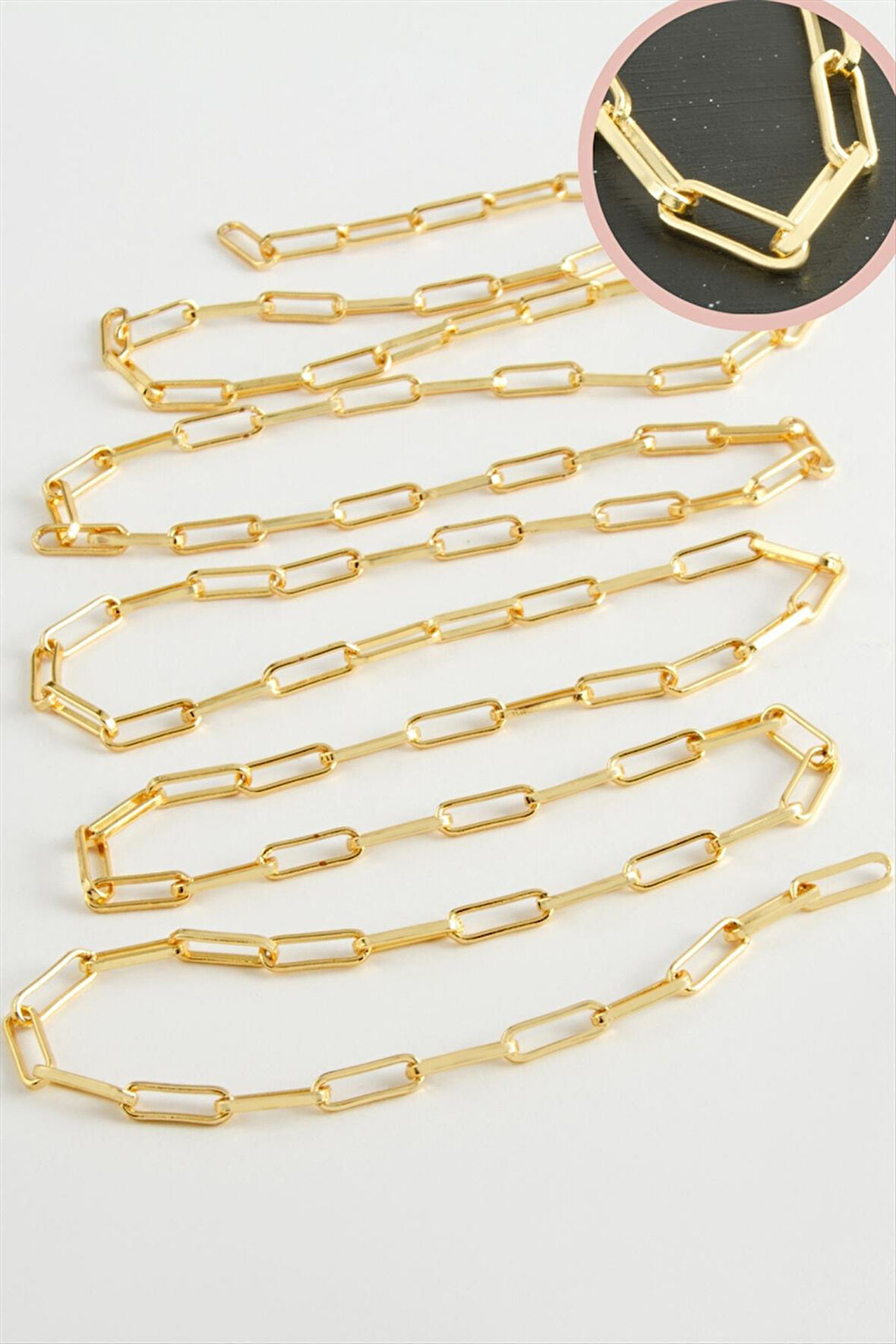 4 mm Dikdörtten Zincir 1 metre