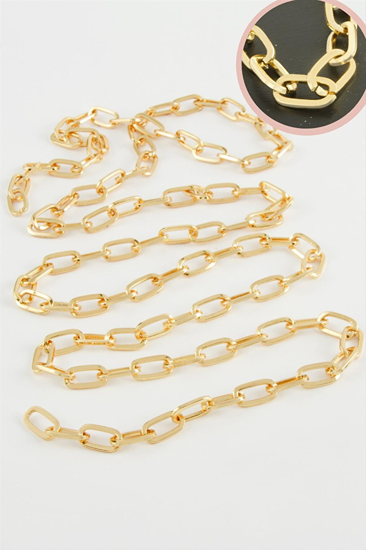 7 mm Oval Zincir 1 metre